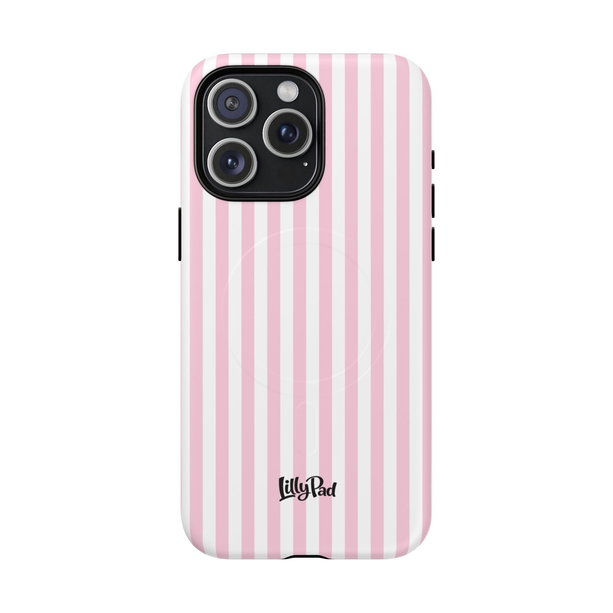 Pink Vertical Stripe phone case | Tough Magnetic Case