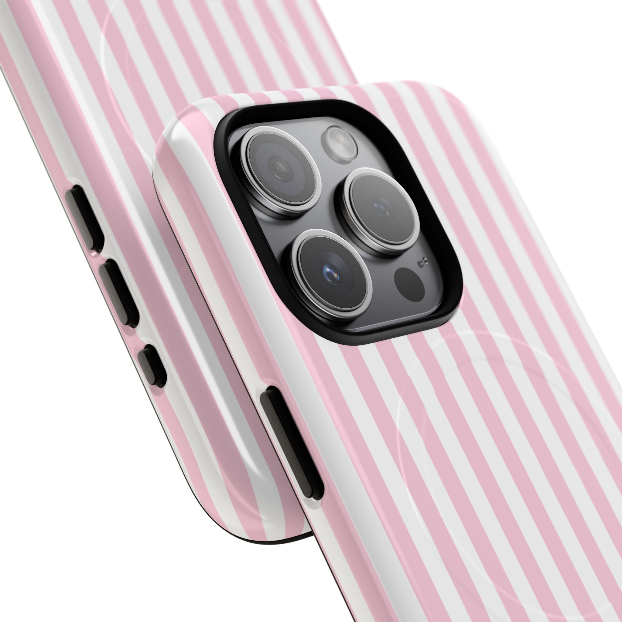Pink Vertical Stripe phone case | Tough Magnetic Case