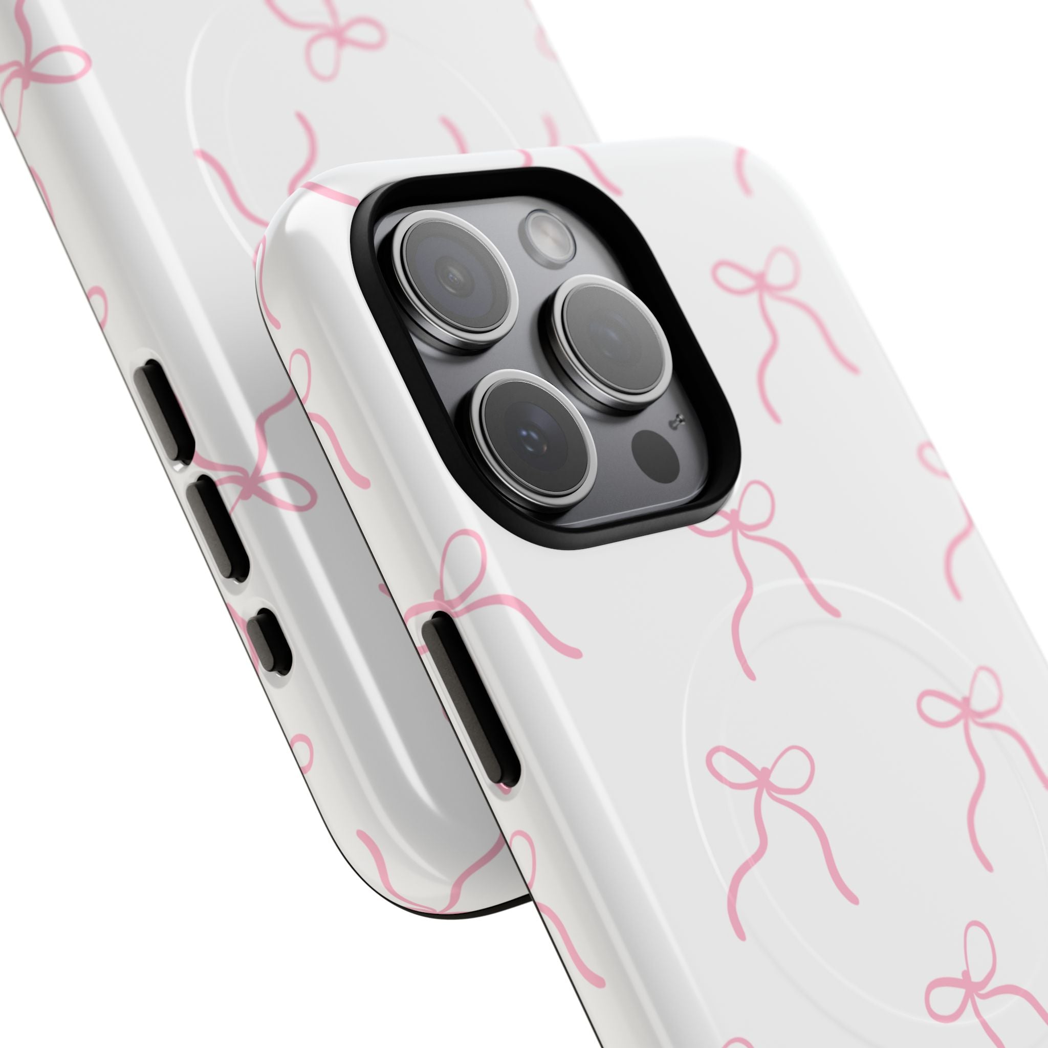 Pink Bow Pattern Phone Case | Tough Magnetic Case
