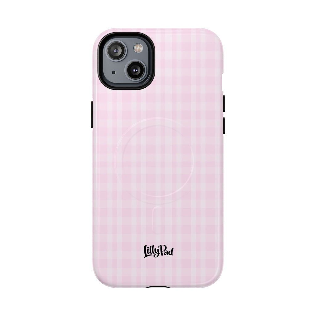Pink Gingham Phone Case | Tough Magnetic Case