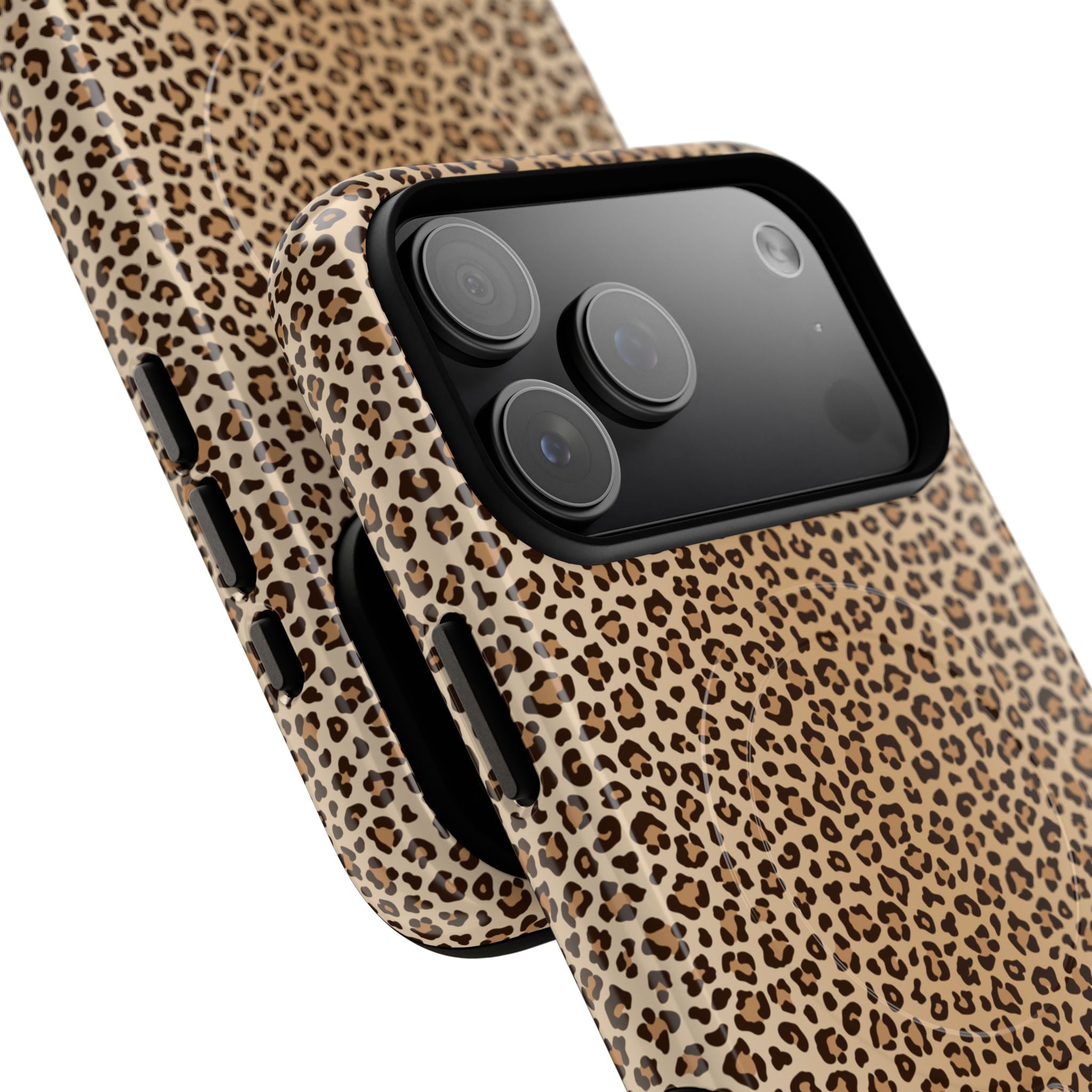 Leopard Print Phone Case | Tough Magnetic Case, Animal Print iPhone Cover