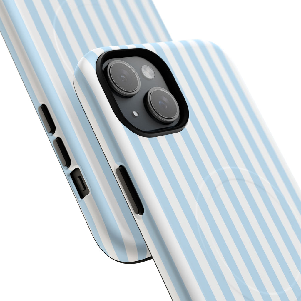 Blue Striped Pattern Phone Case | Tough Magnetic Case
