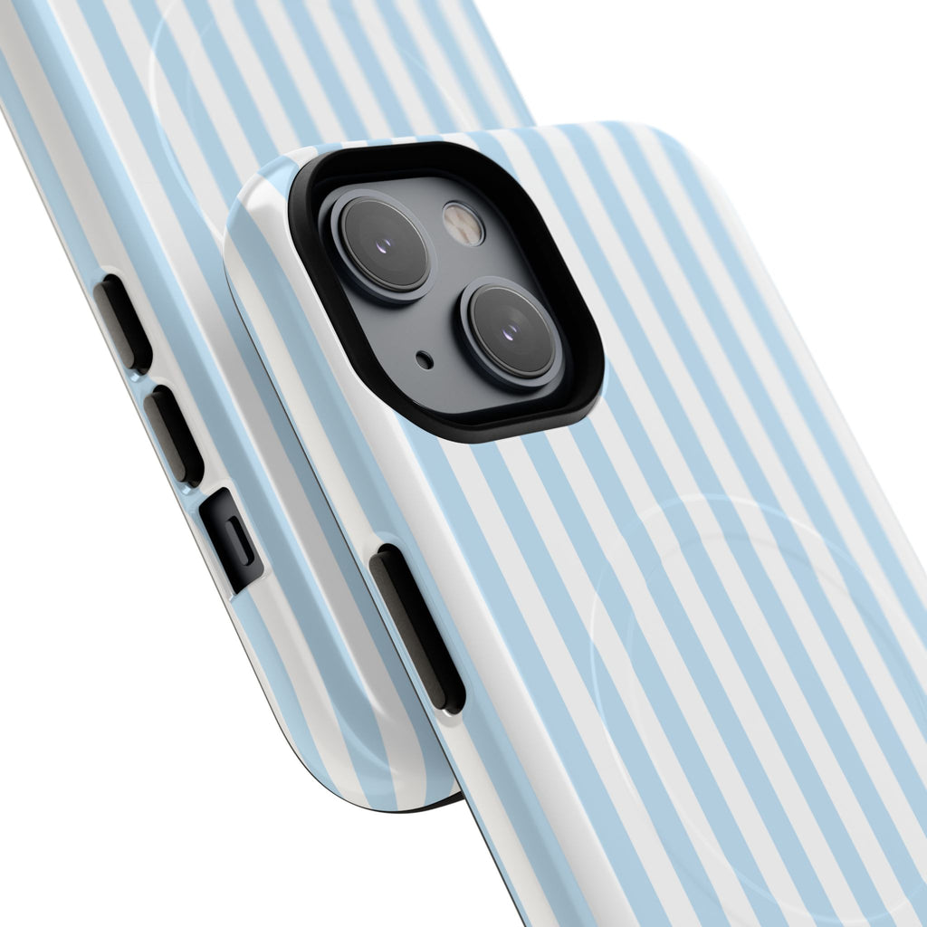 Blue Striped Pattern Phone Case | Tough Magnetic Case