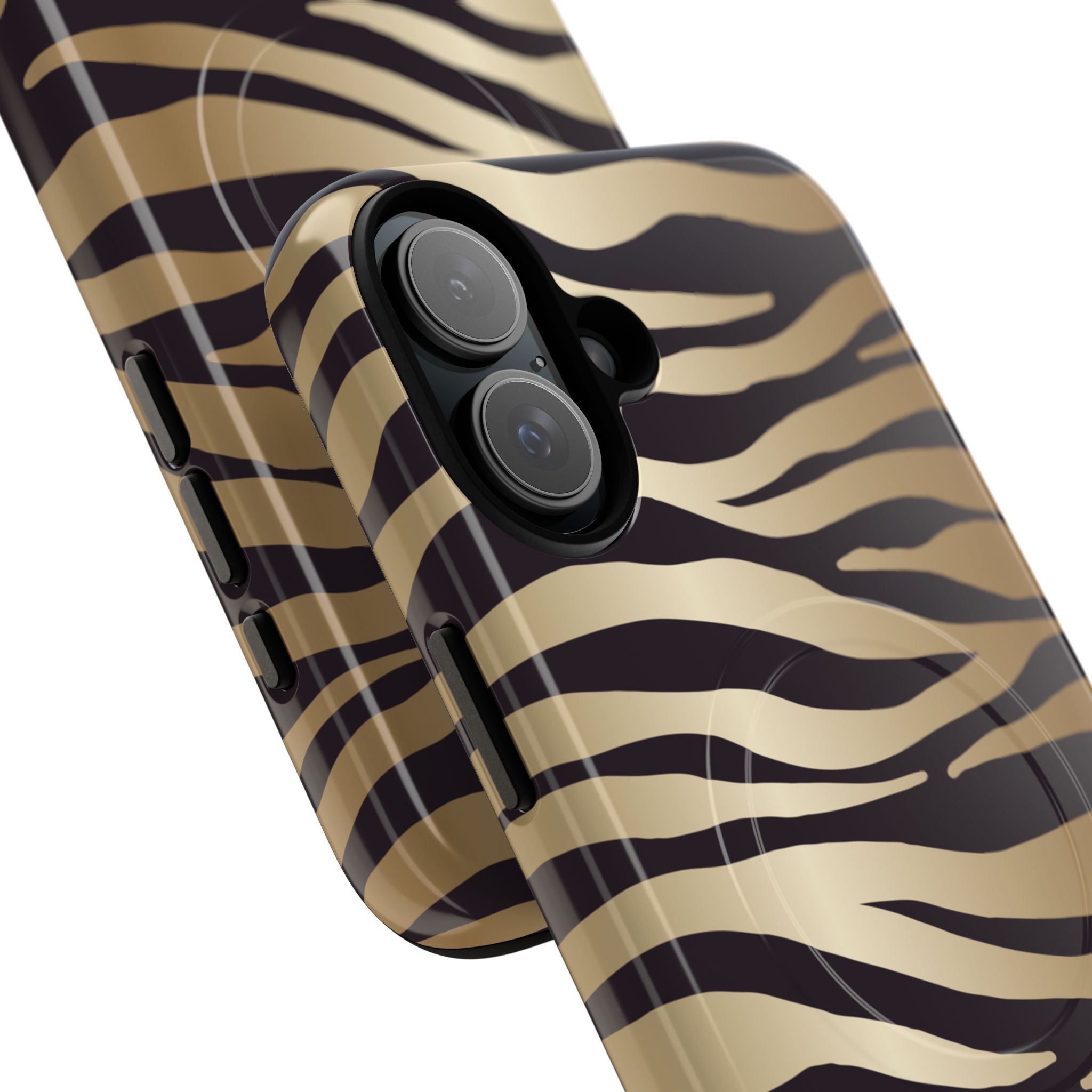 Gold Zebra Stripe Phone Case | Tough Magnetic Case