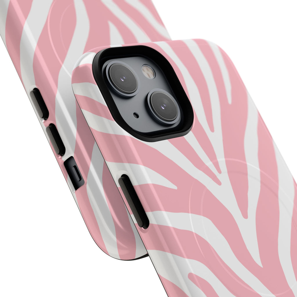 Pink Zebra Print Phone Case | Magnetic Case