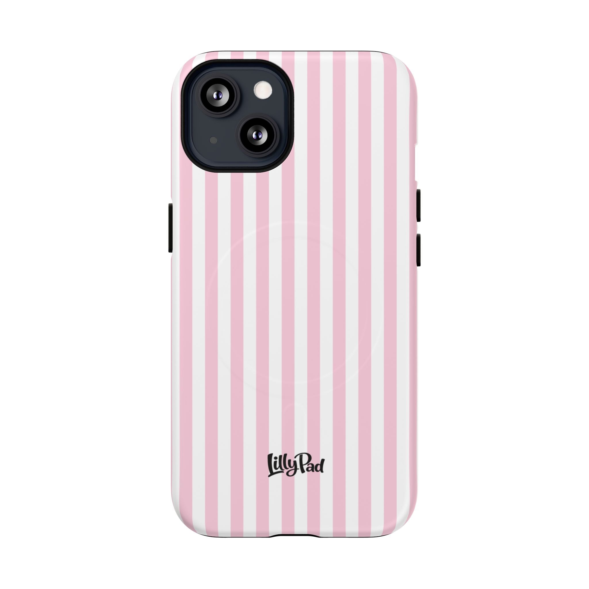 Pink Vertical Stripe phone case | Tough Magnetic Case