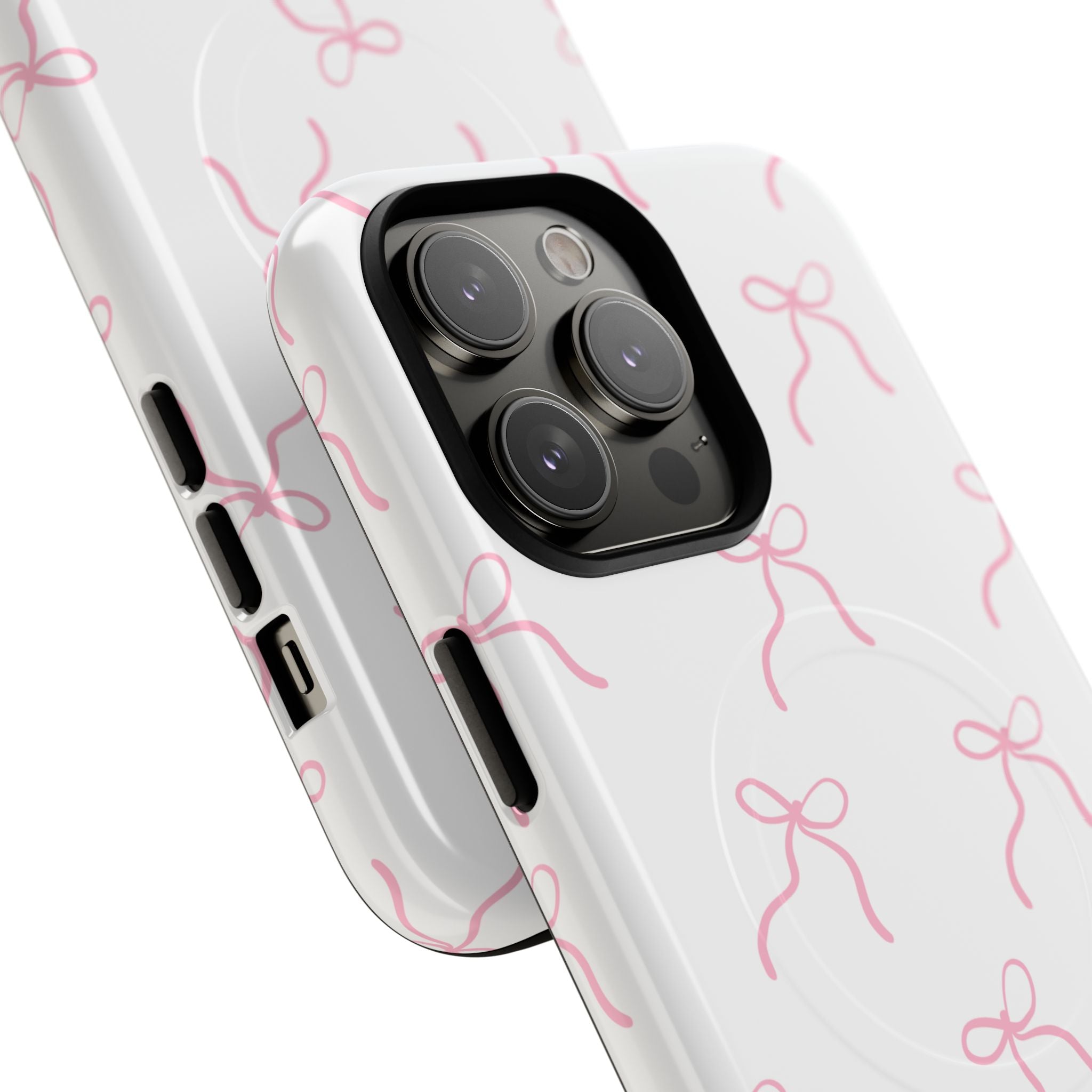 Pink Bow Pattern Phone Case | Tough Magnetic Case