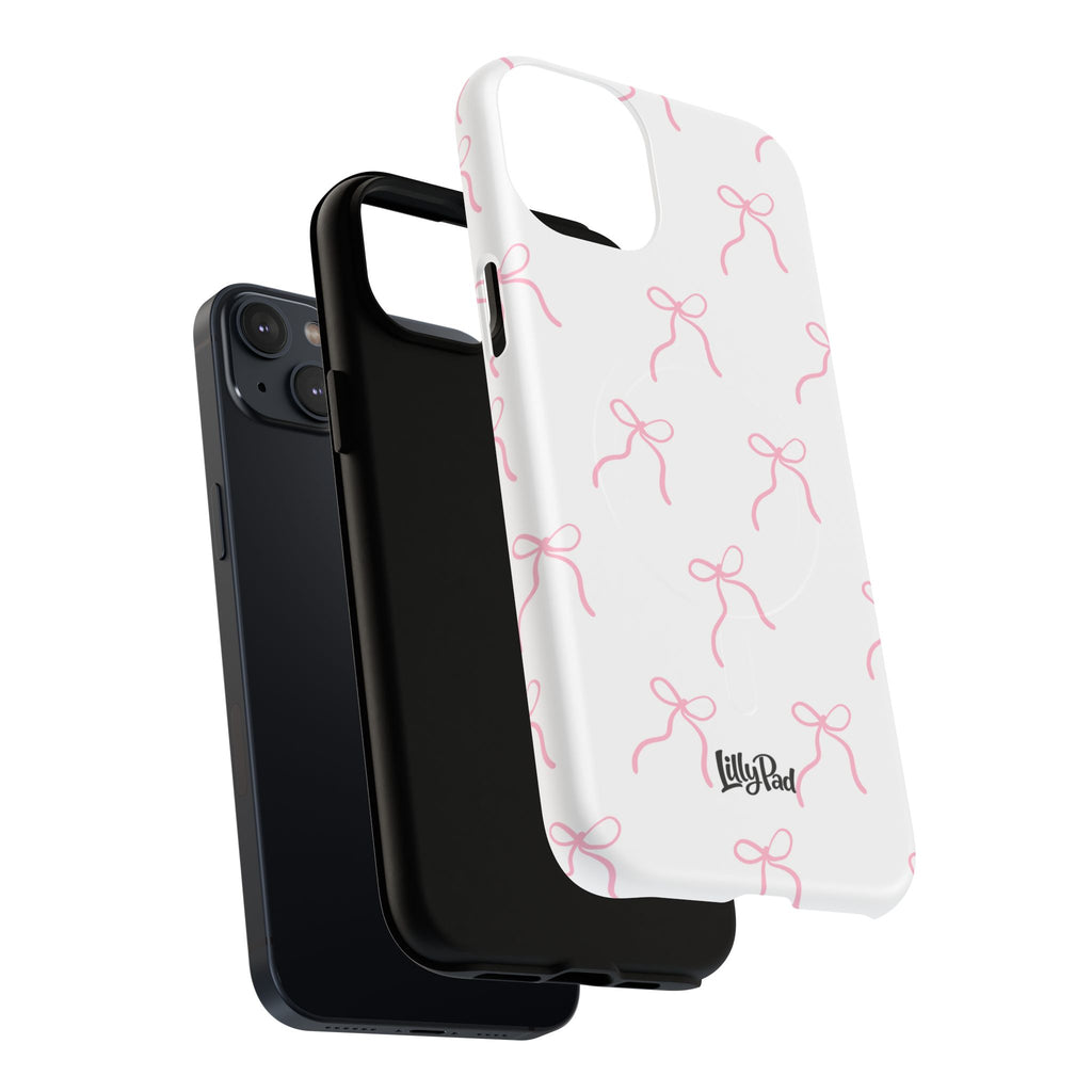 Pink Bow Pattern Phone Case | Tough Magnetic Case