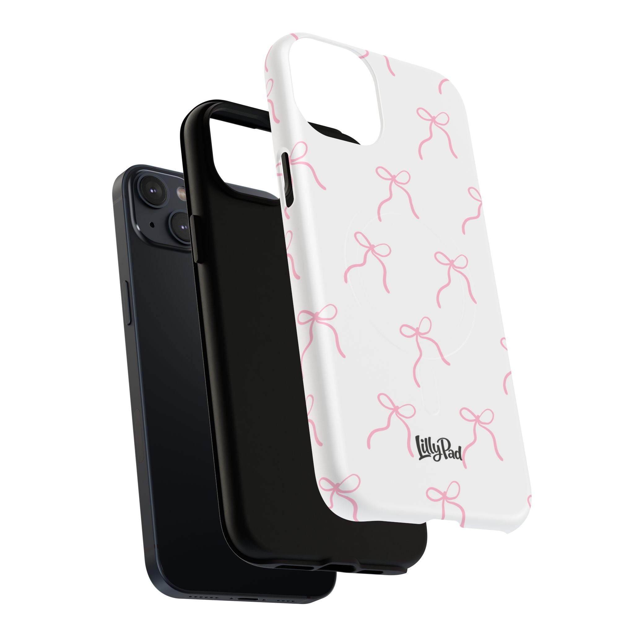 Pink Bow Pattern Phone Case | Tough Magnetic Case