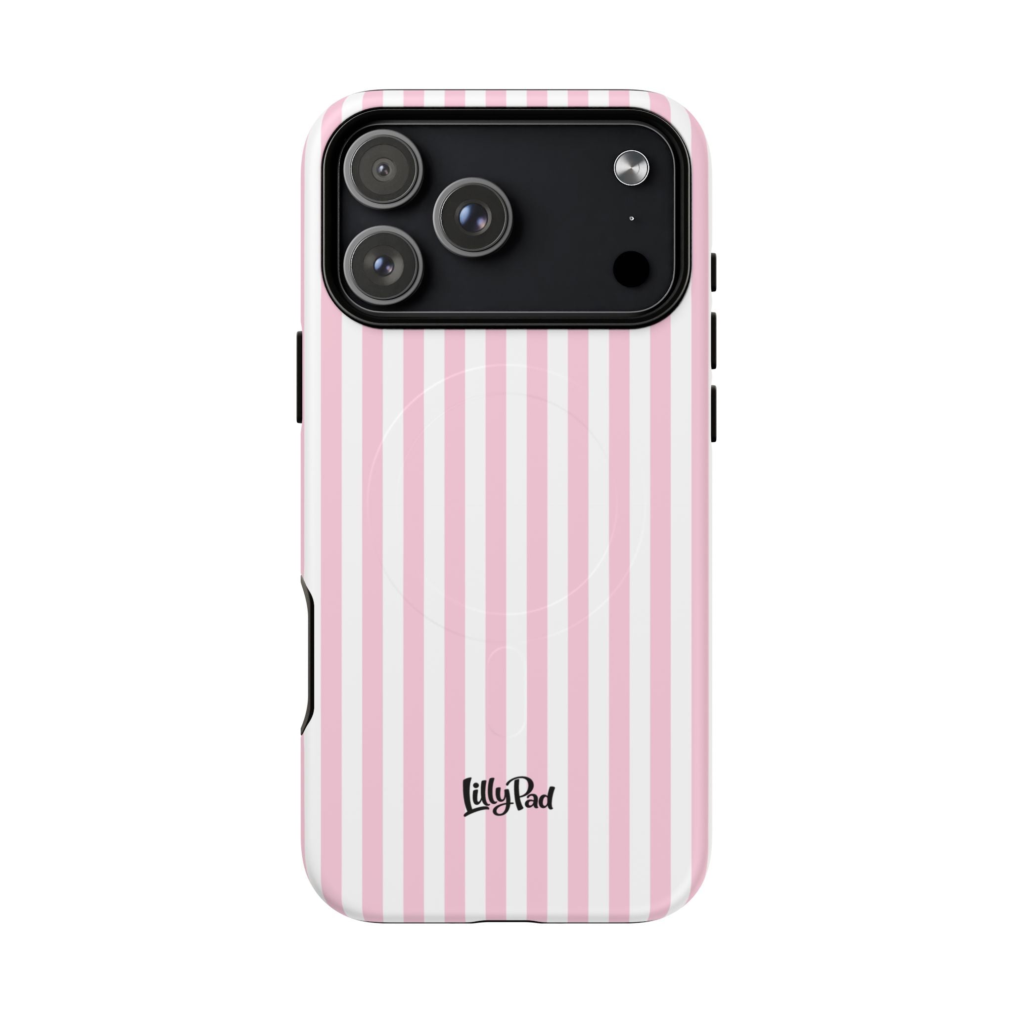 Pink Vertical Stripe phone case | Tough Magnetic Case