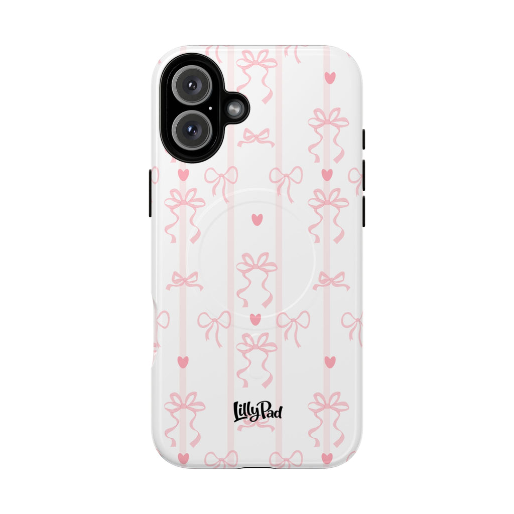 Pink Ribbon Pattern Phone Case | Tough Magnetic Case
