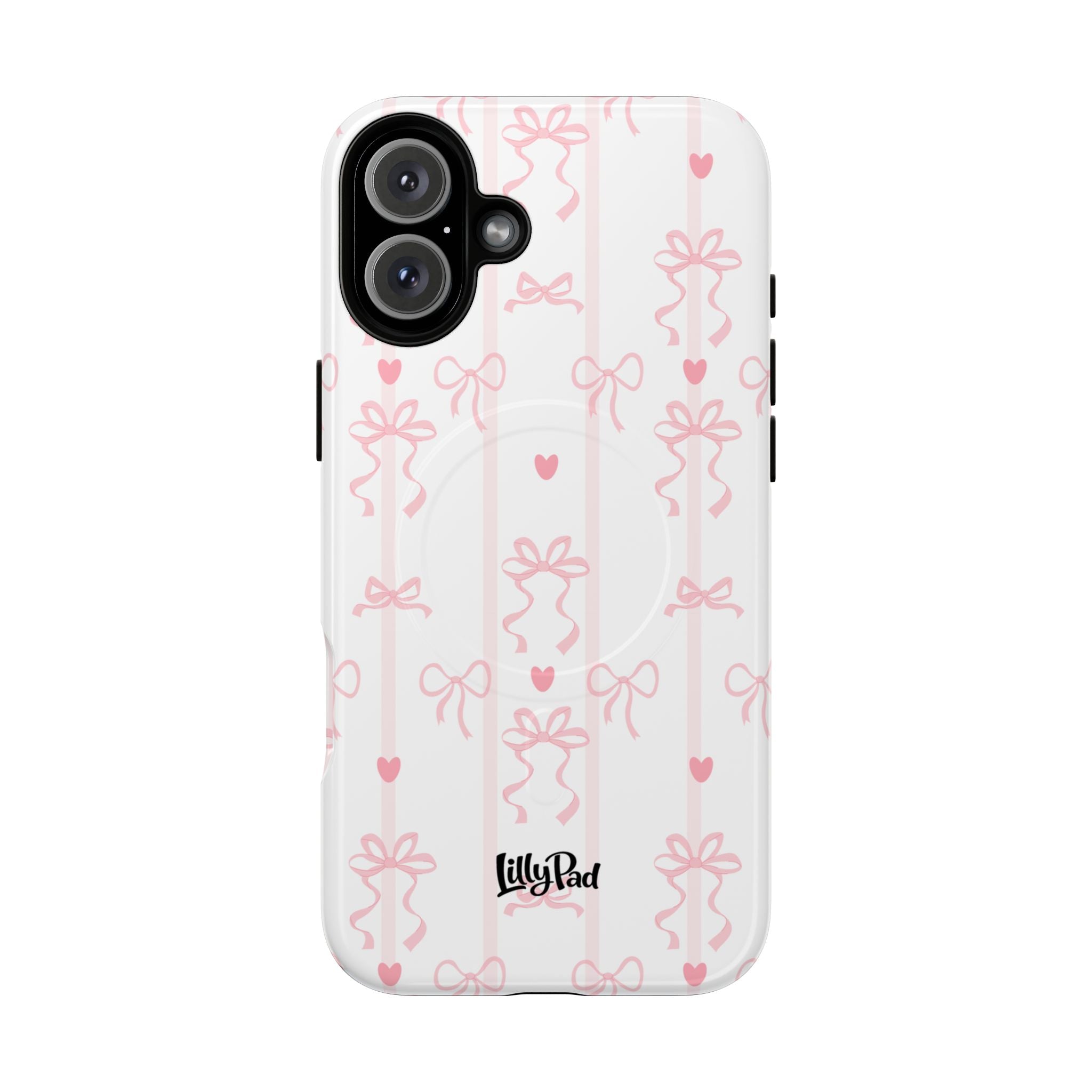 Pink Ribbon Pattern Phone Case | Tough Magnetic Case