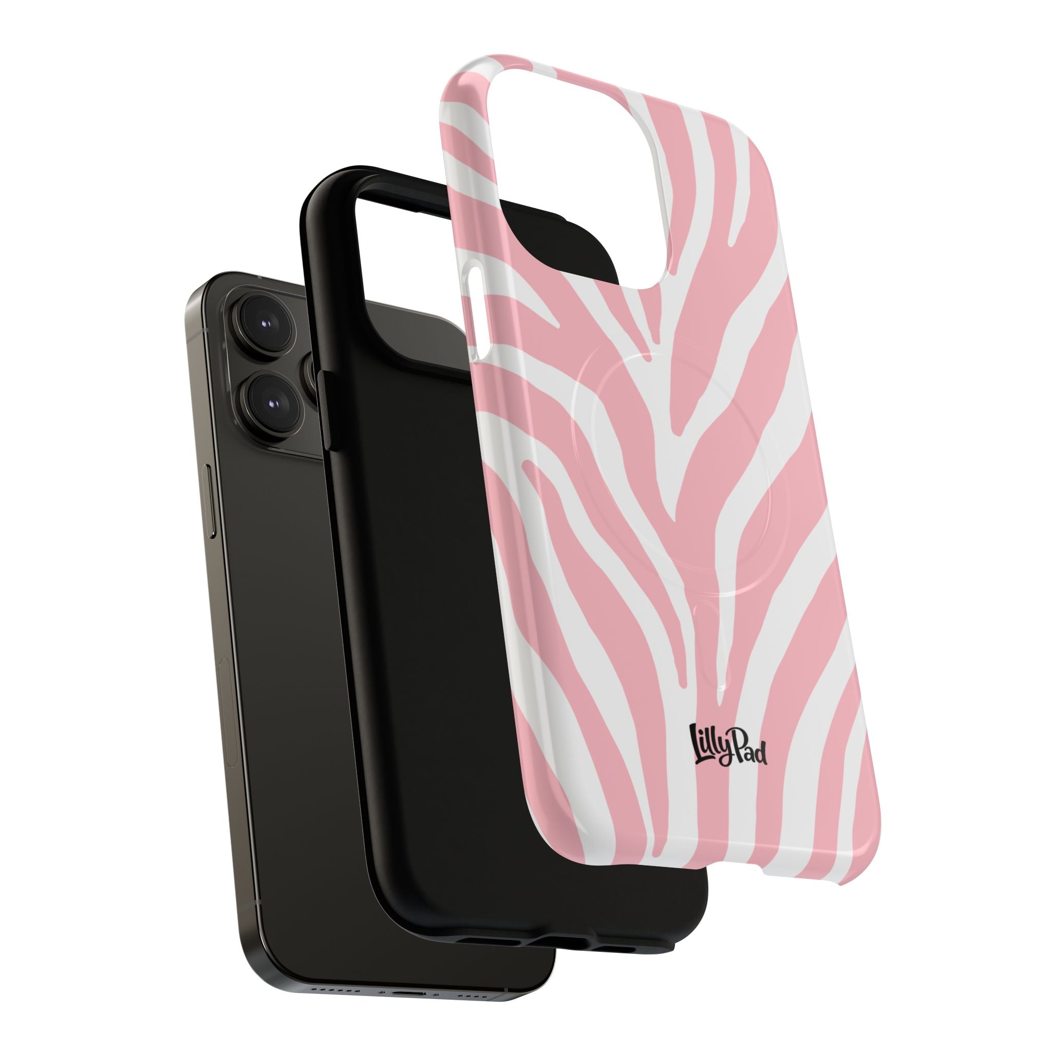 Pink Zebra Print Phone Case | Magnetic Case