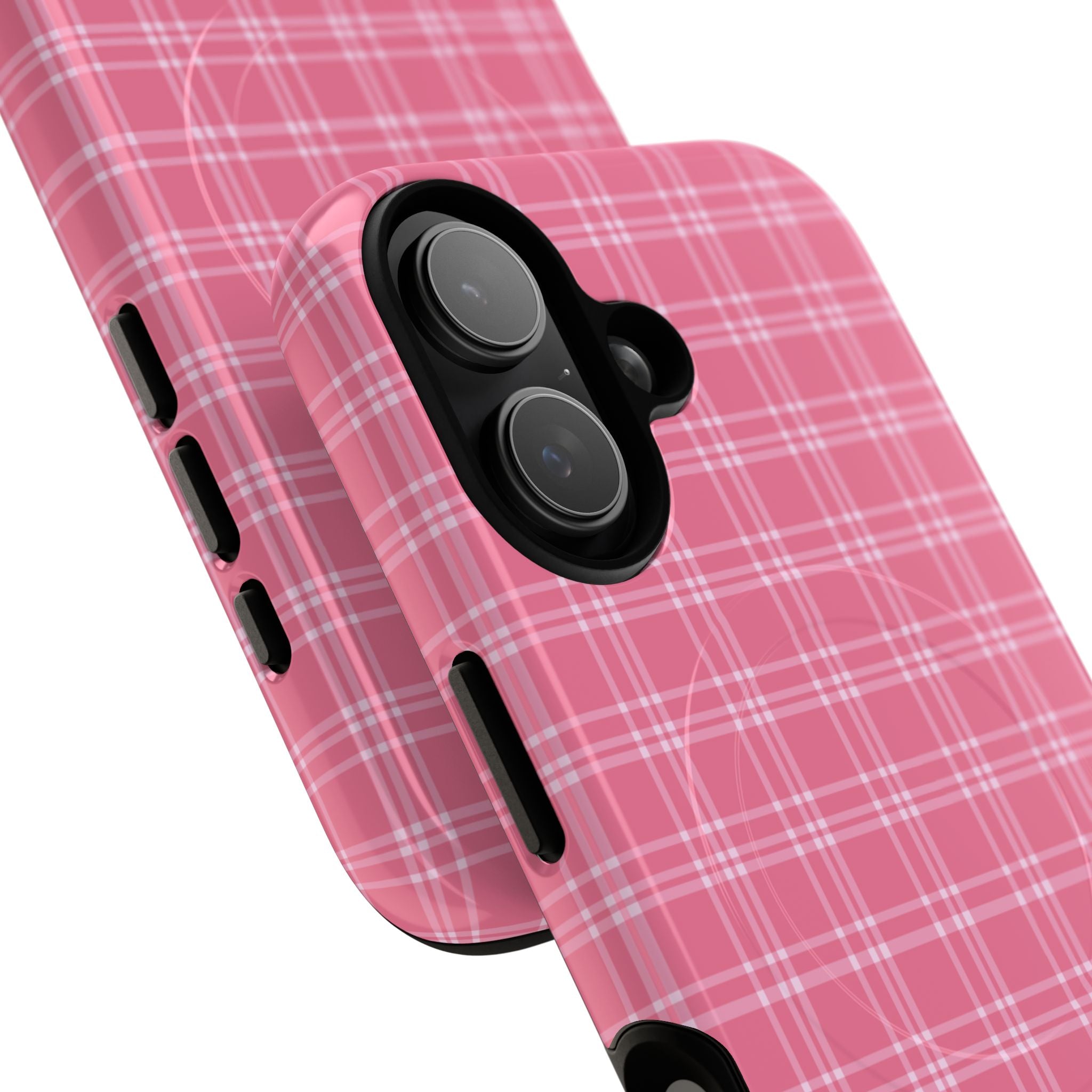 Pink Plaid Phone Case | Tough Magnetic Case