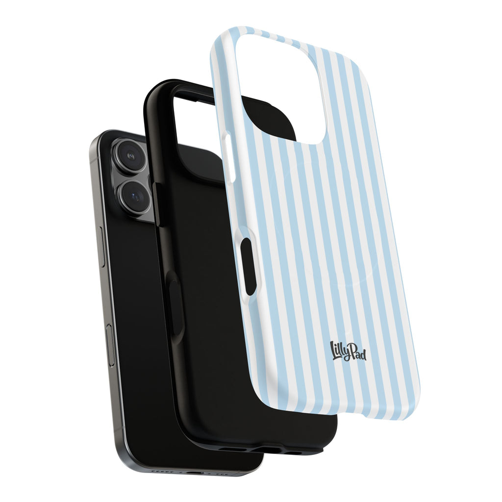 Blue Striped Pattern Phone Case | Tough Magnetic Case