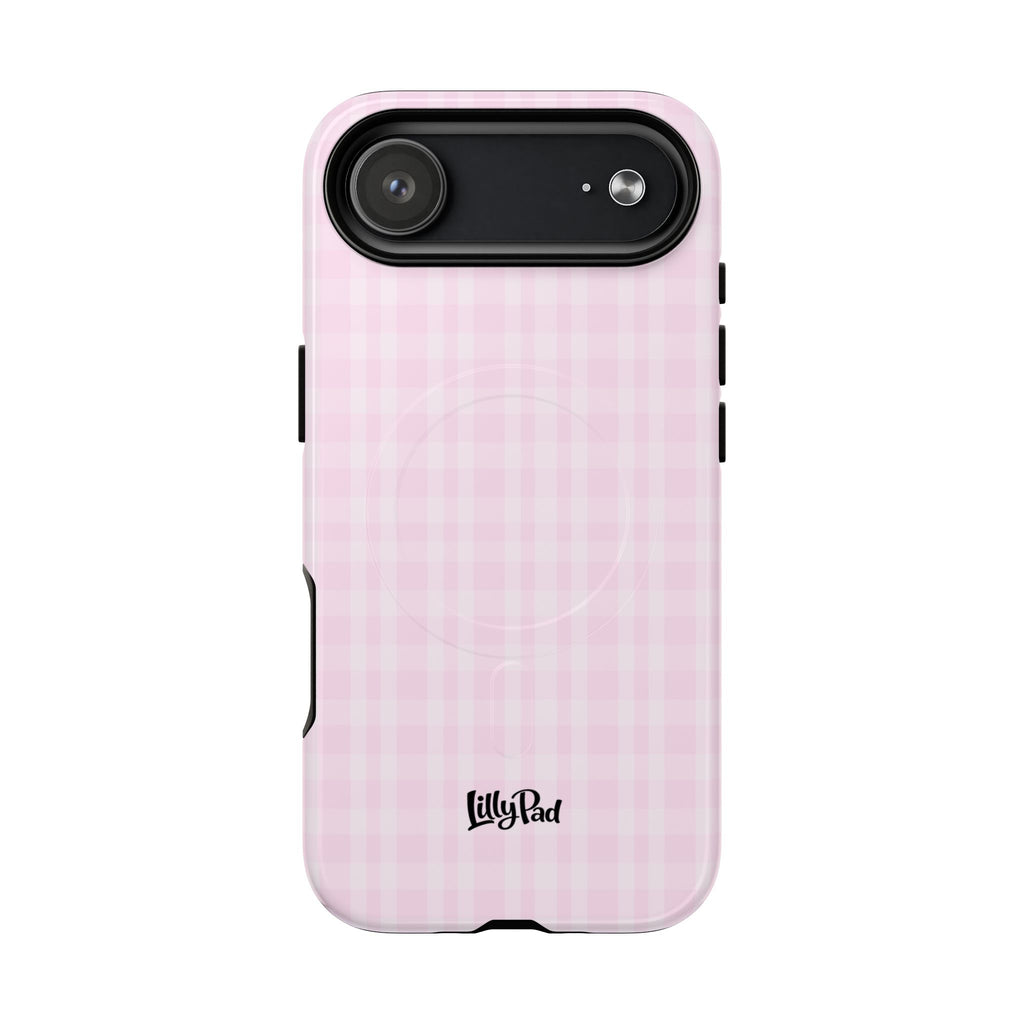 Pink Gingham Phone Case | Tough Magnetic Case