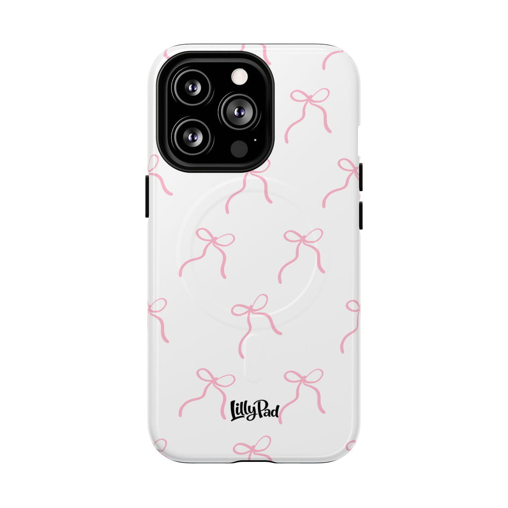 Pink Bow Pattern Phone Case | Tough Magnetic Case