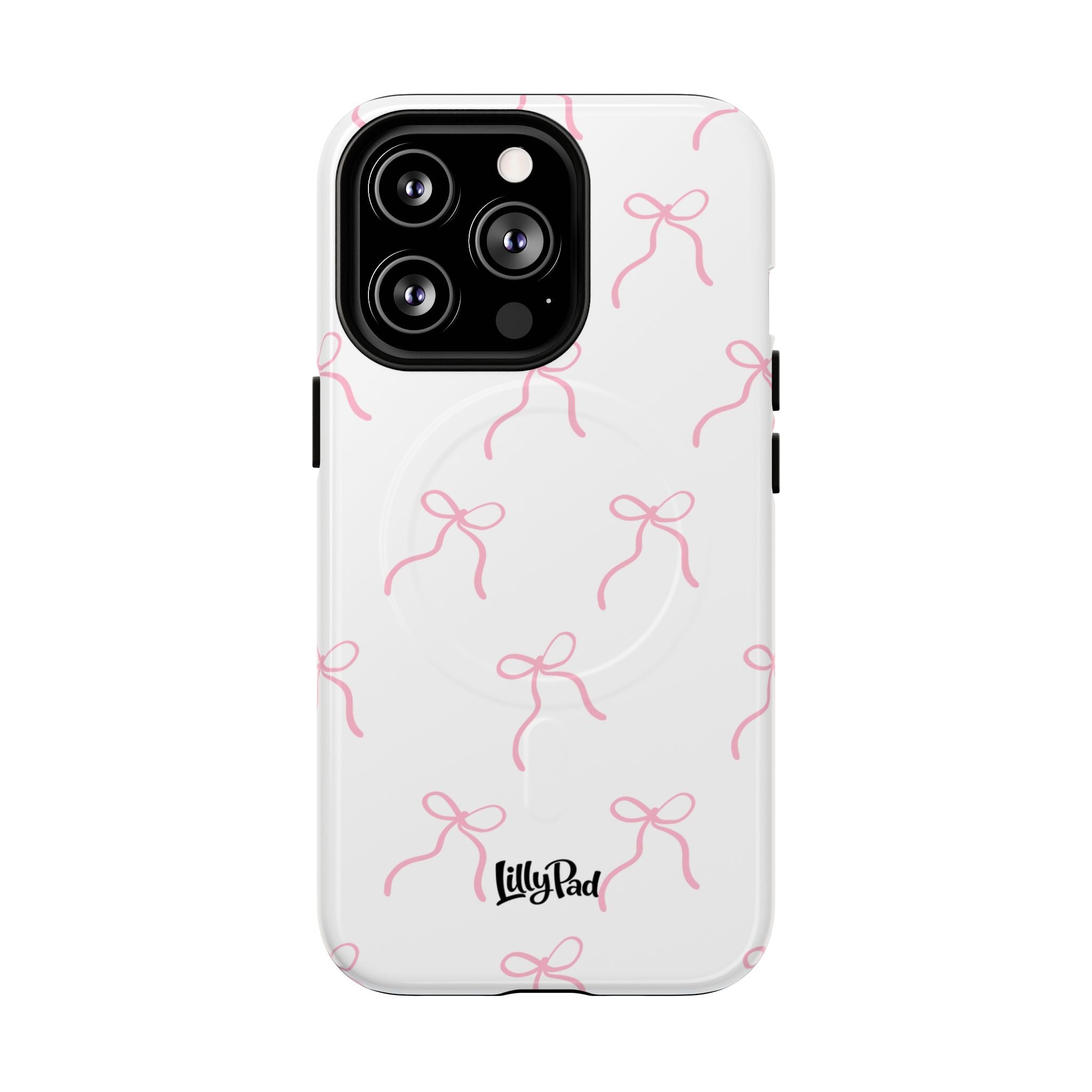 Pink Bow Pattern Phone Case | Tough Magnetic Case