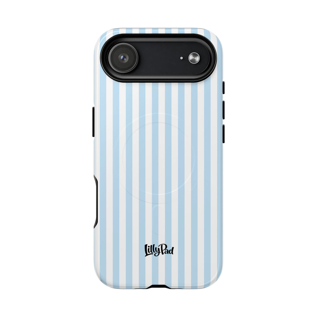 Blue Striped Pattern Phone Case | Tough Magnetic Case