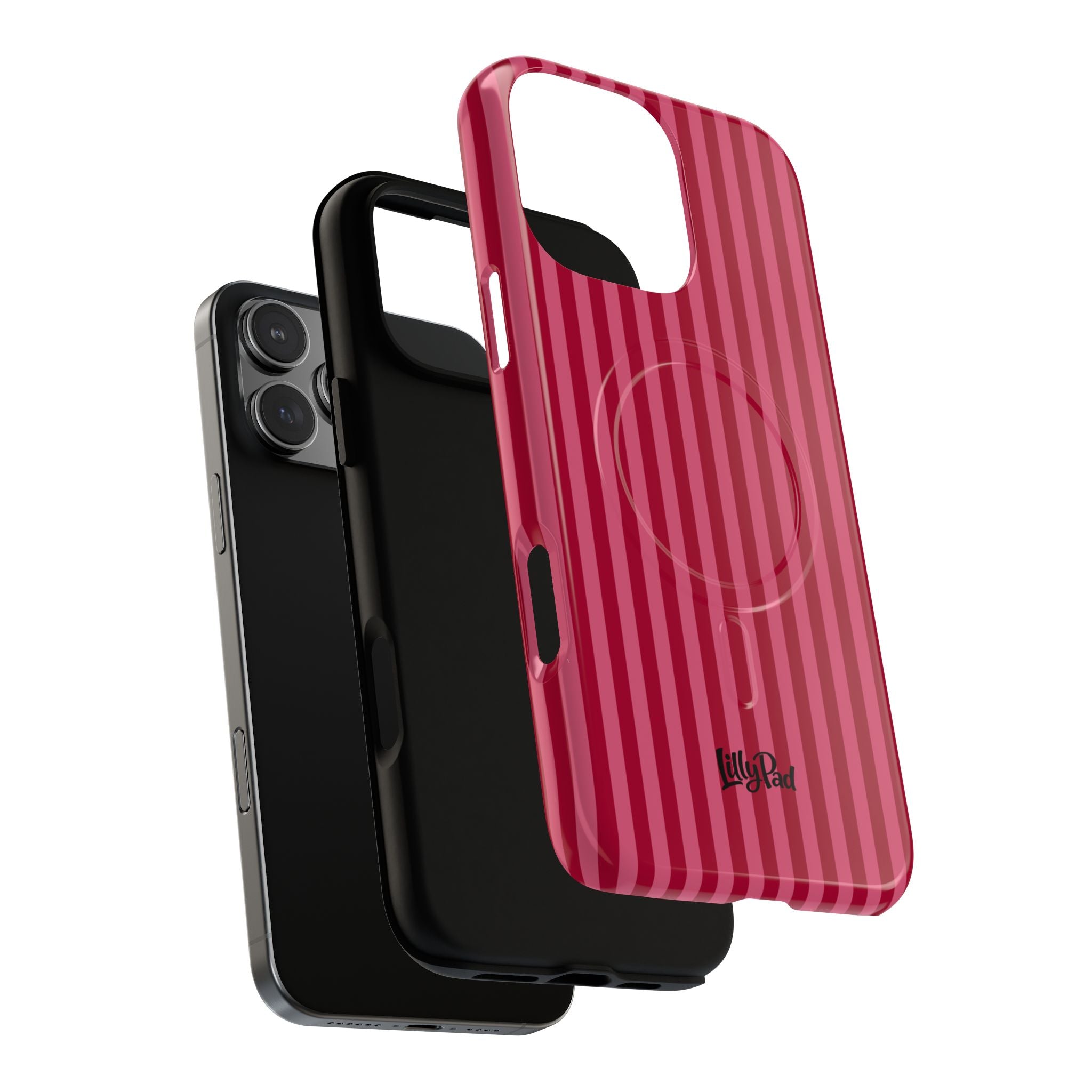 Red Vertical Stripe Phone Case | Tough Magnetic Case
