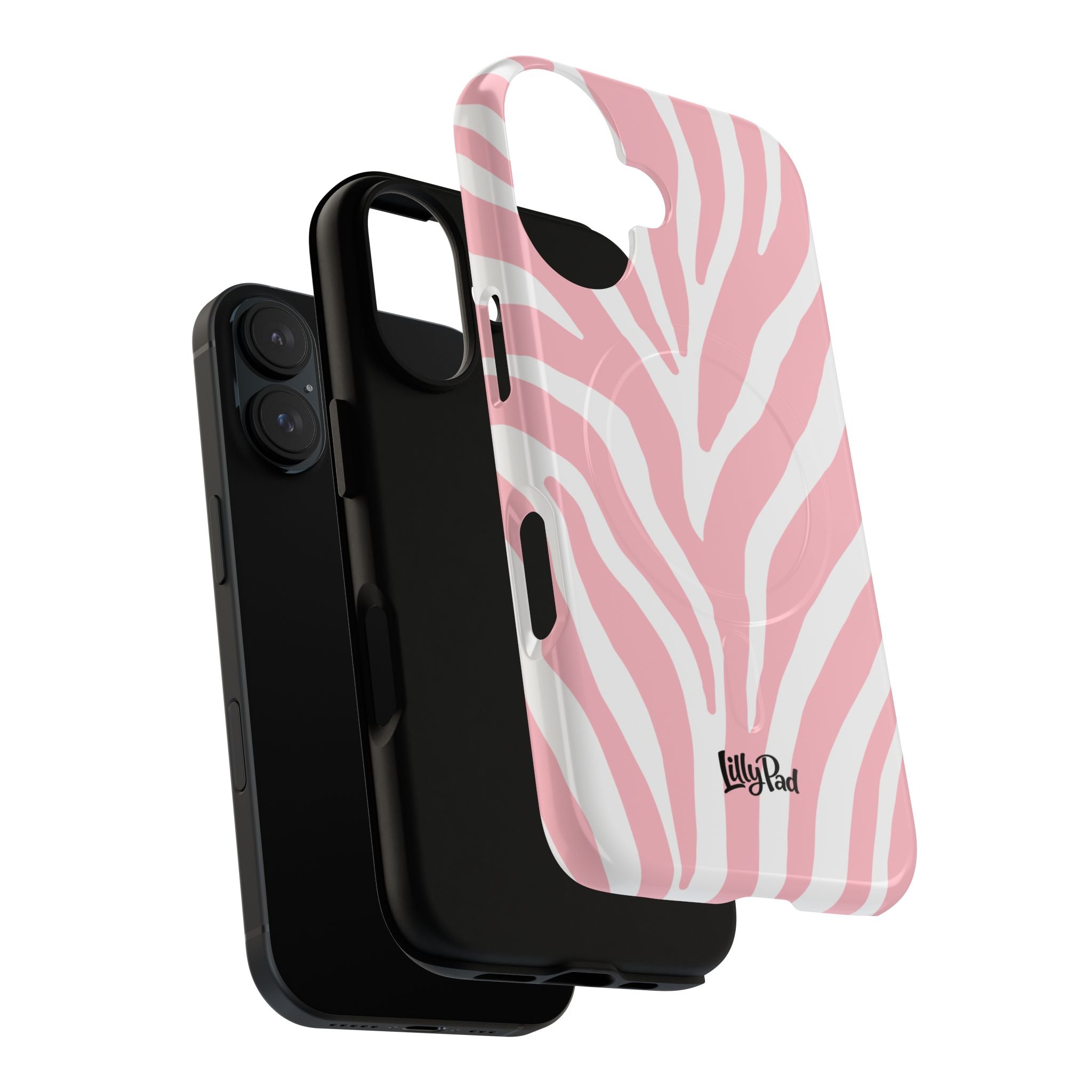 Pink Zebra Print Phone Case | Magnetic Case
