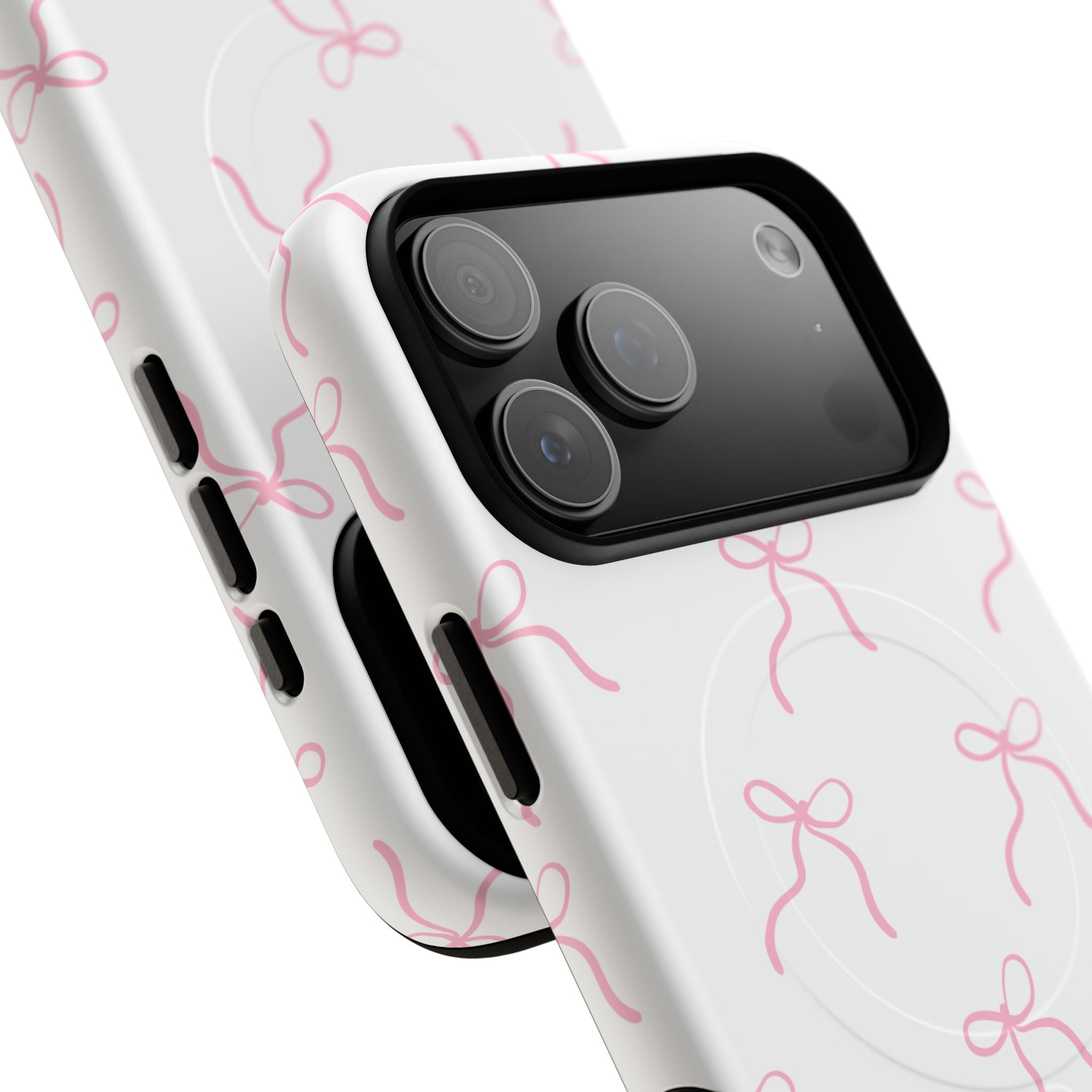Pink Bow Pattern Phone Case | Tough Magnetic Case