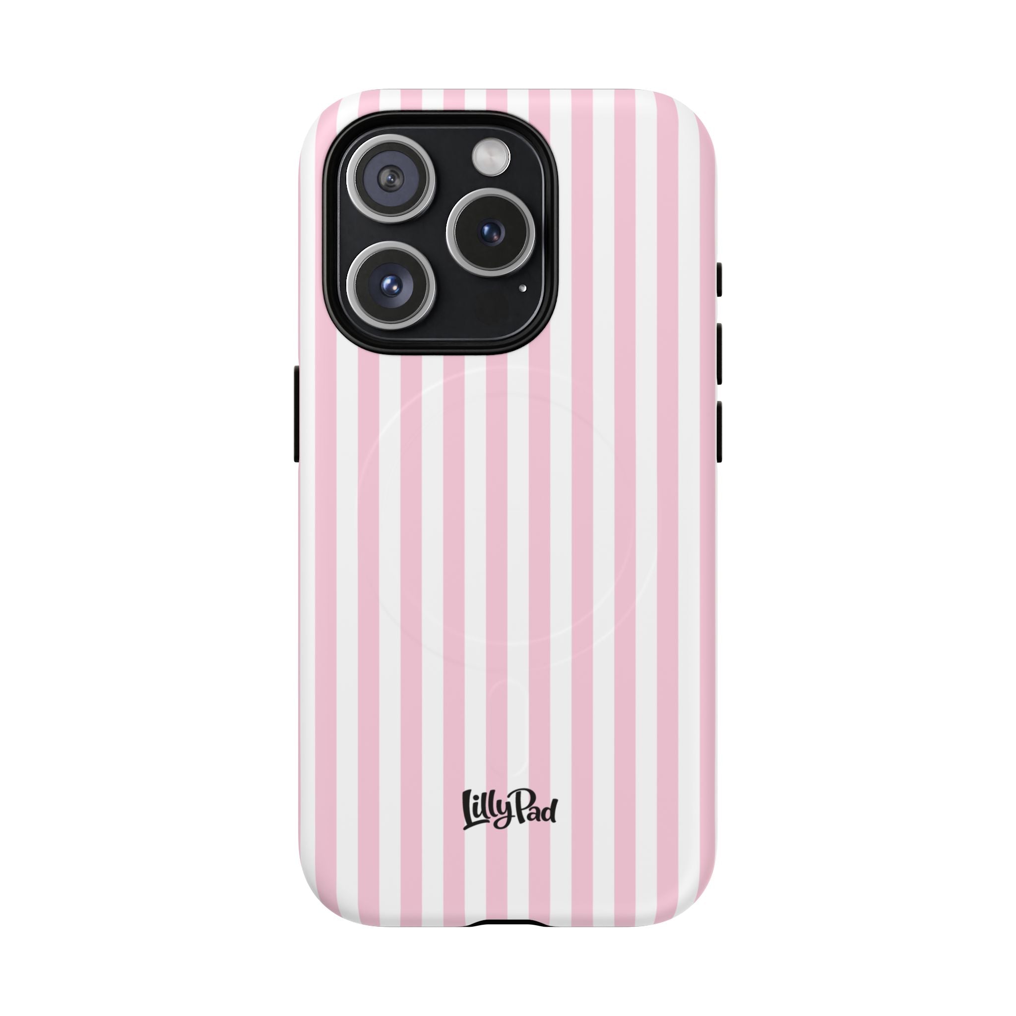 Pink Vertical Stripe phone case | Tough Magnetic Case