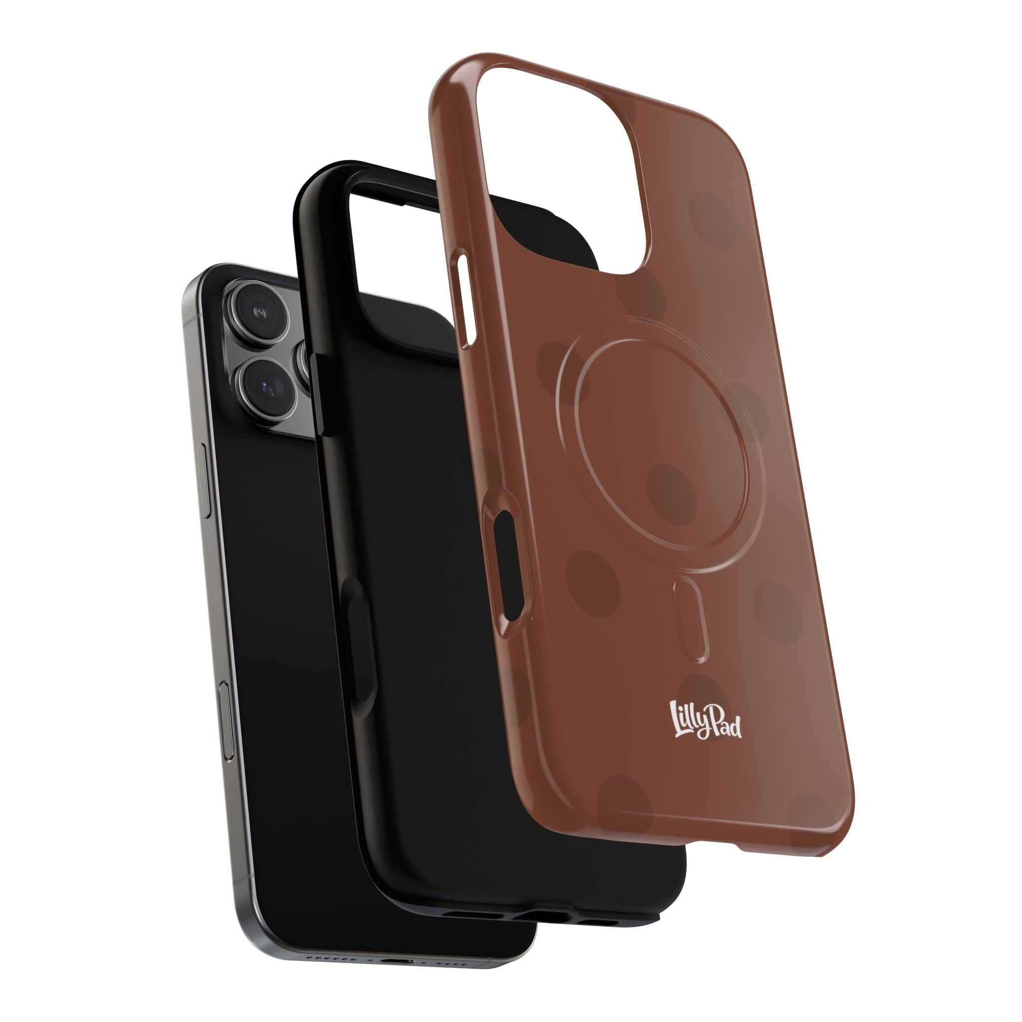 Brown Polka Dot Tough Magnetic Case | Phone Case