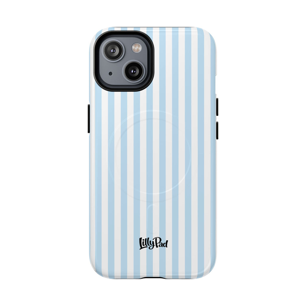Blue Striped Pattern Phone Case | Tough Magnetic Case