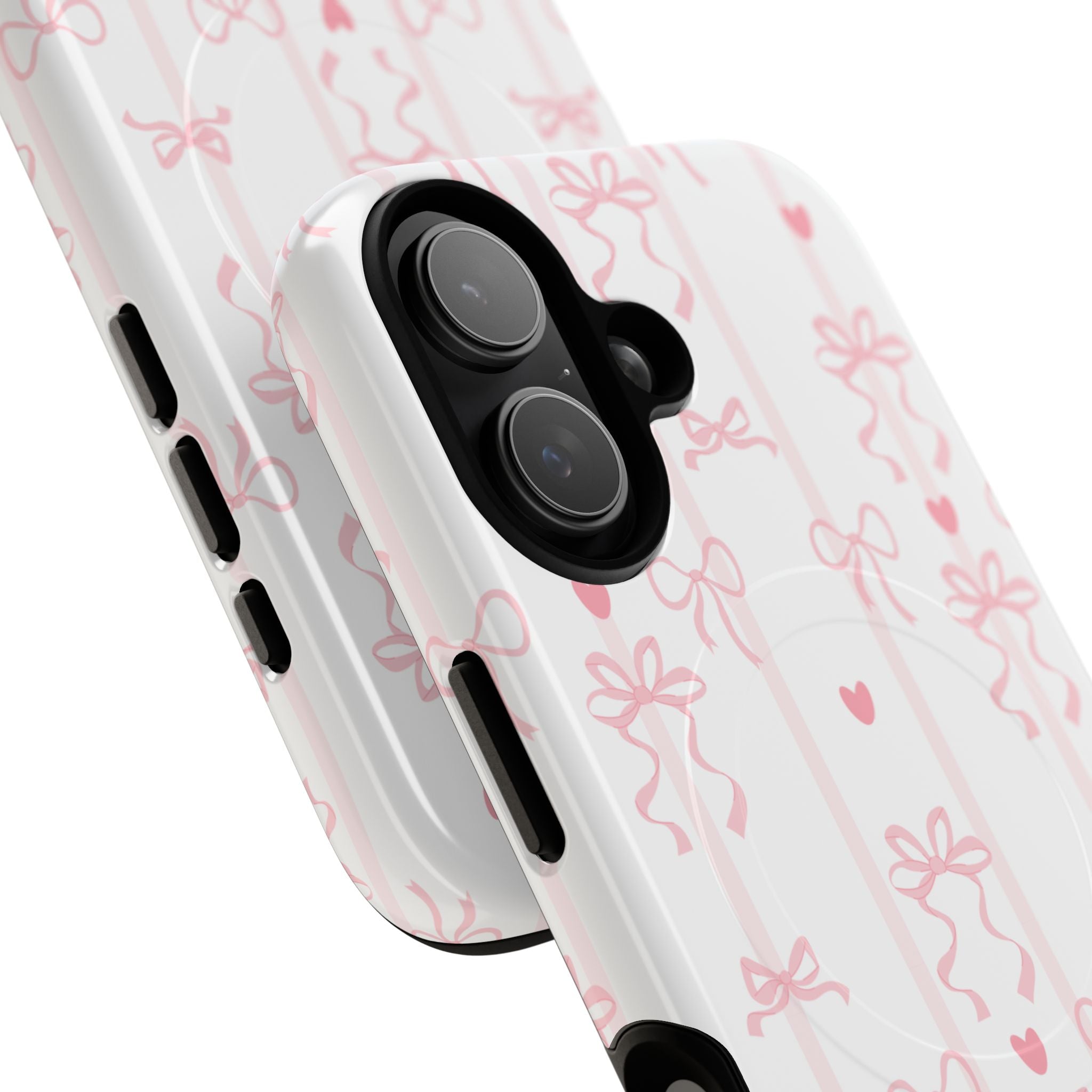 Pink Ribbon Pattern Phone Case | Tough Magnetic Case