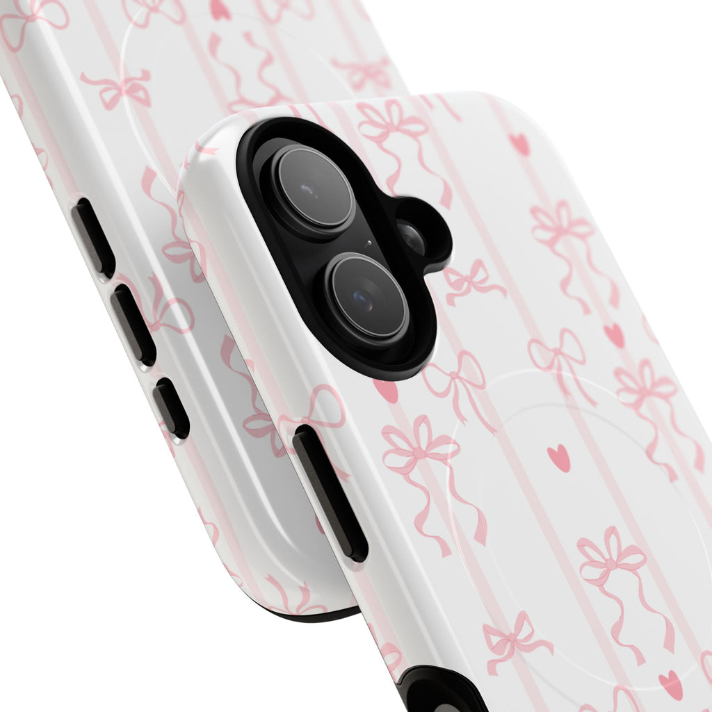 Pink Ribbon Pattern Phone Case | Tough Magnetic Case