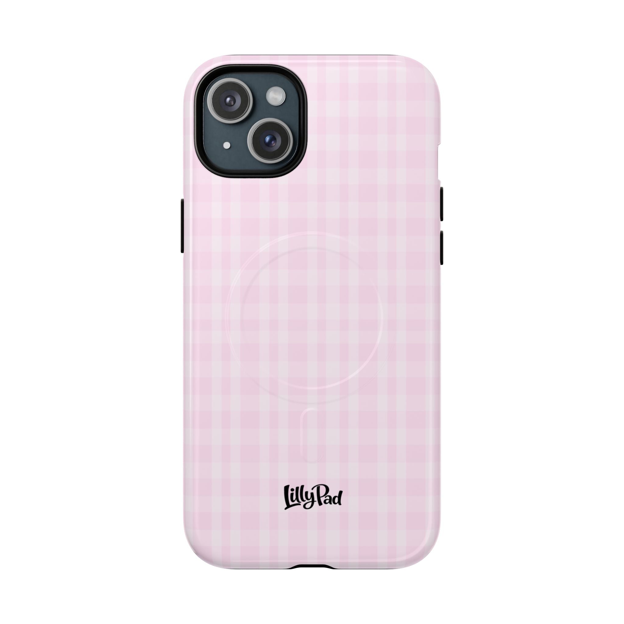 Pink Gingham Phone Case | Tough Magnetic Case