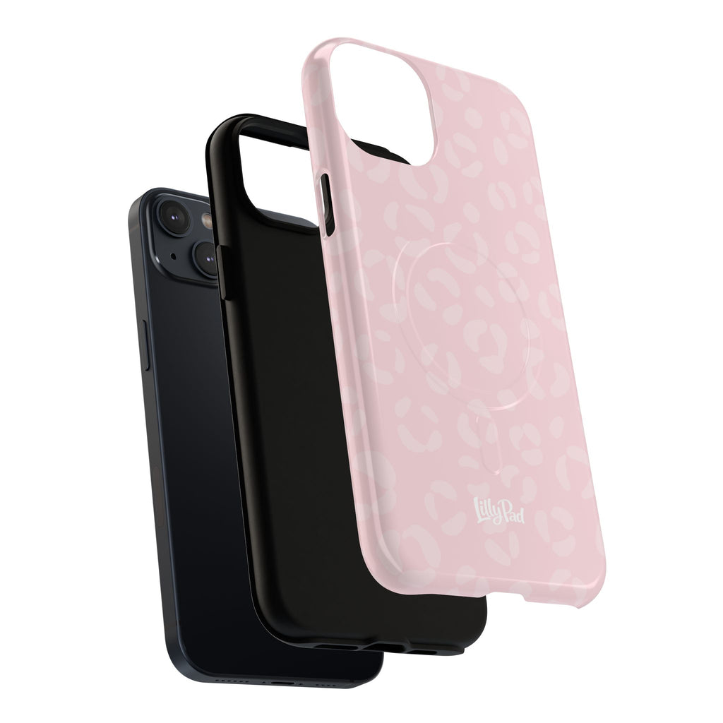 Pink Leopard Print Phone Case | Tough Magnetic Case