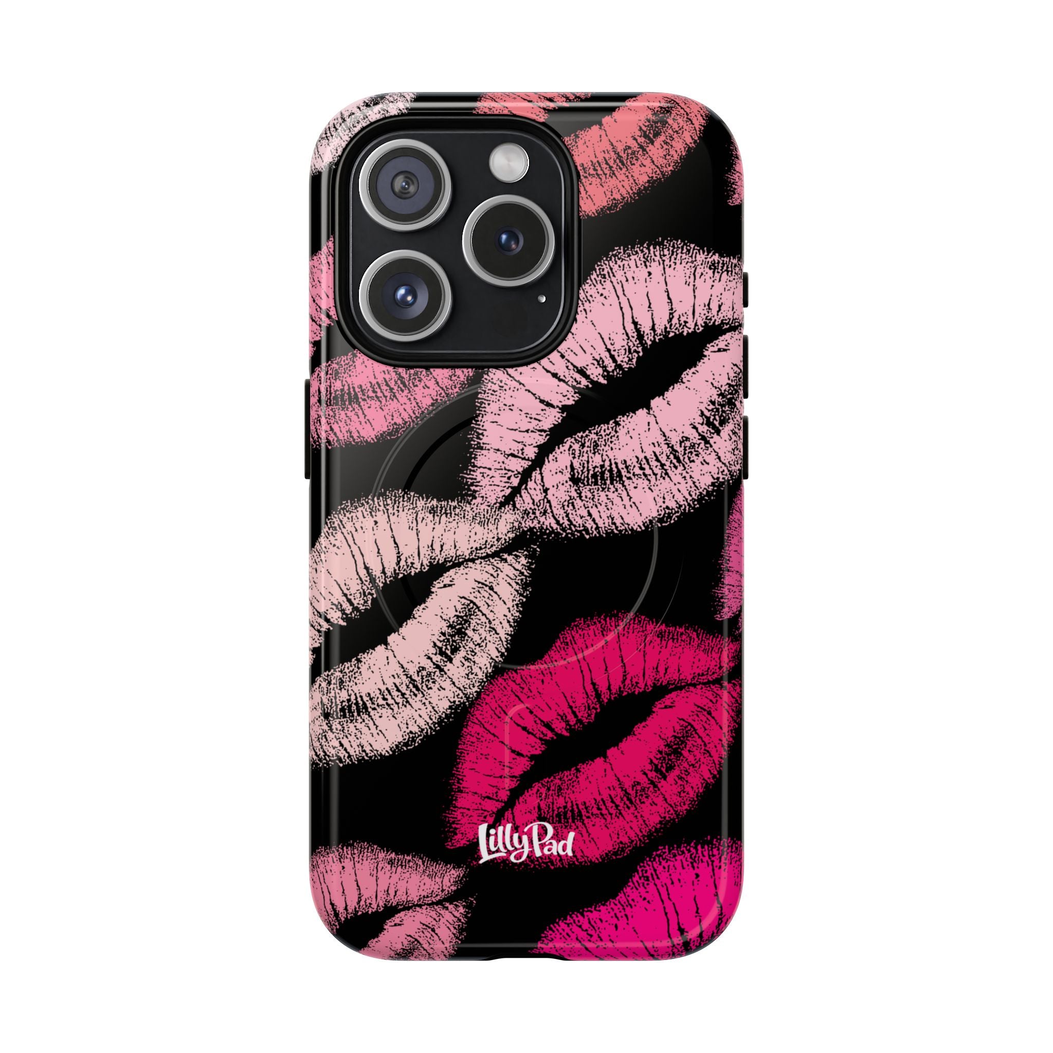 Pink Lipstick Kiss Phone Case Tough Magnetic Case | Lip Print iPhone Cover