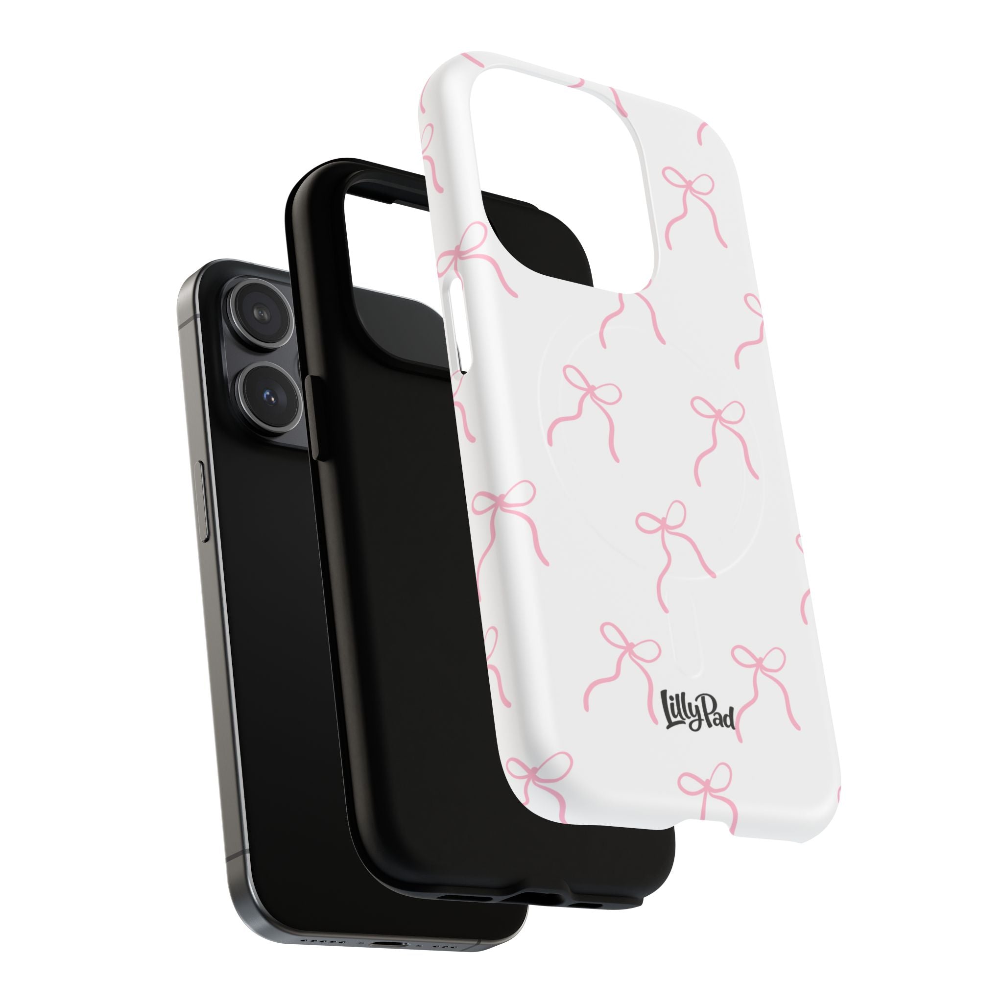 Pink Bow Pattern Phone Case | Tough Magnetic Case