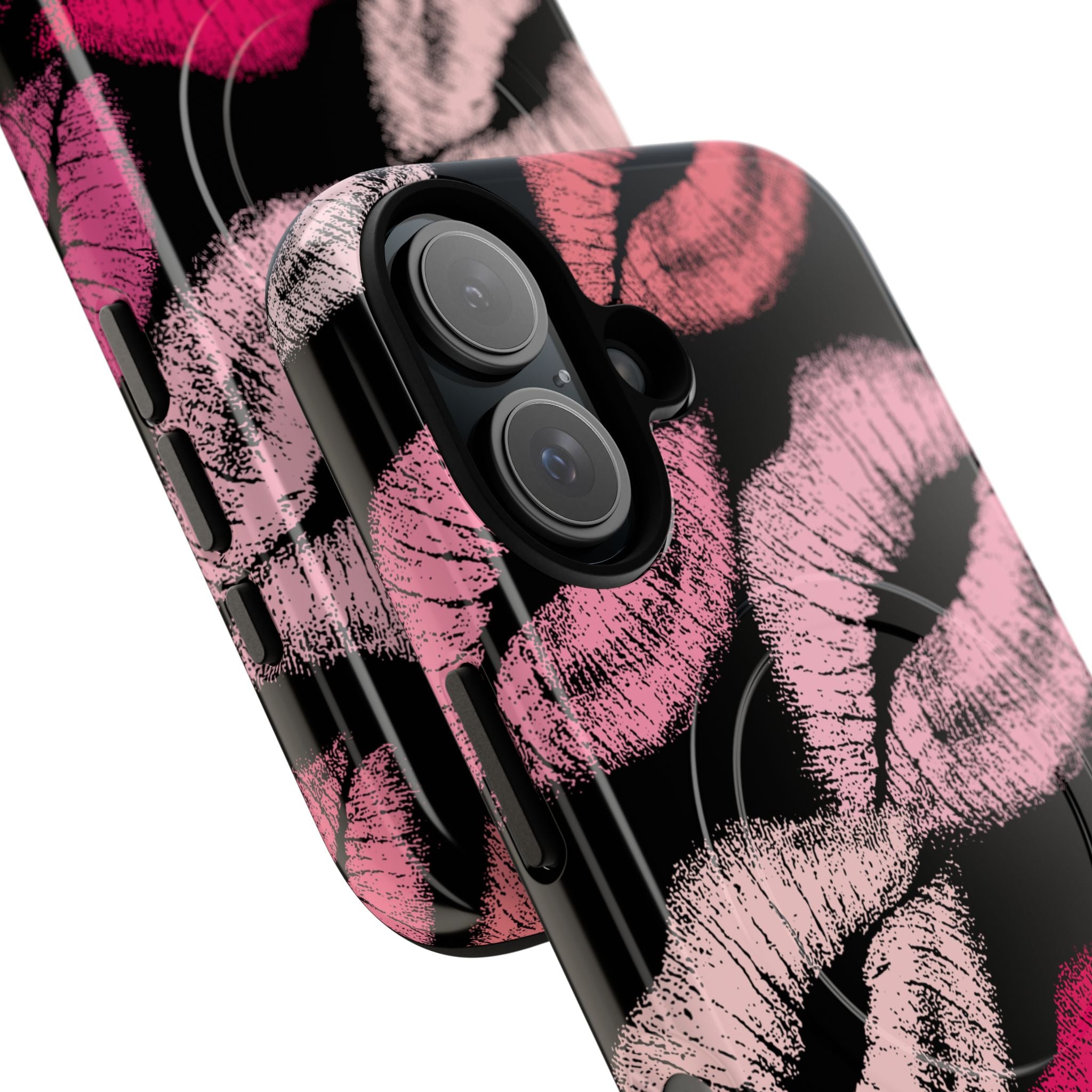 Pink Lipstick Kiss Phone Case Tough Magnetic Case | Lip Print iPhone Cover