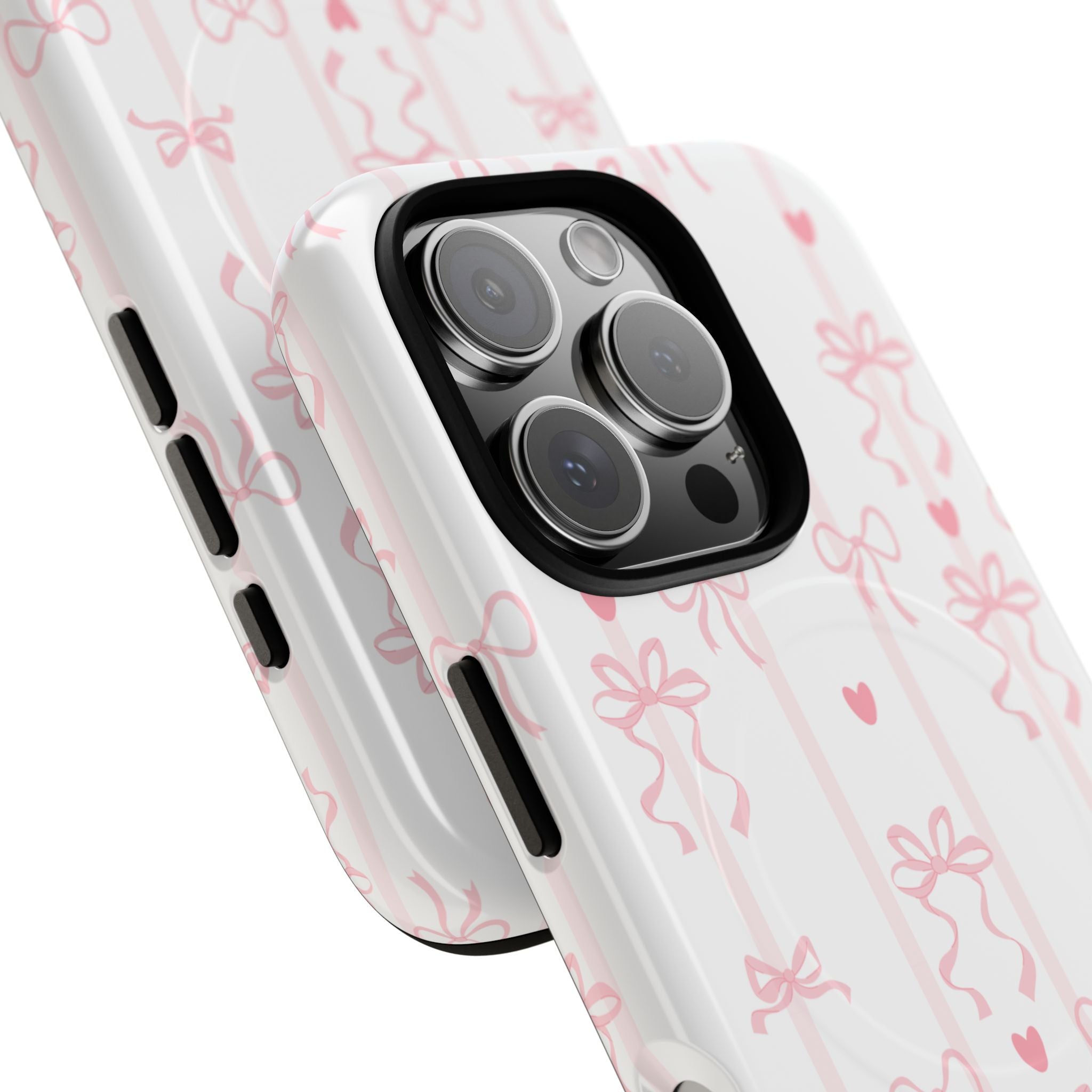 Pink Ribbon Pattern Phone Case | Tough Magnetic Case