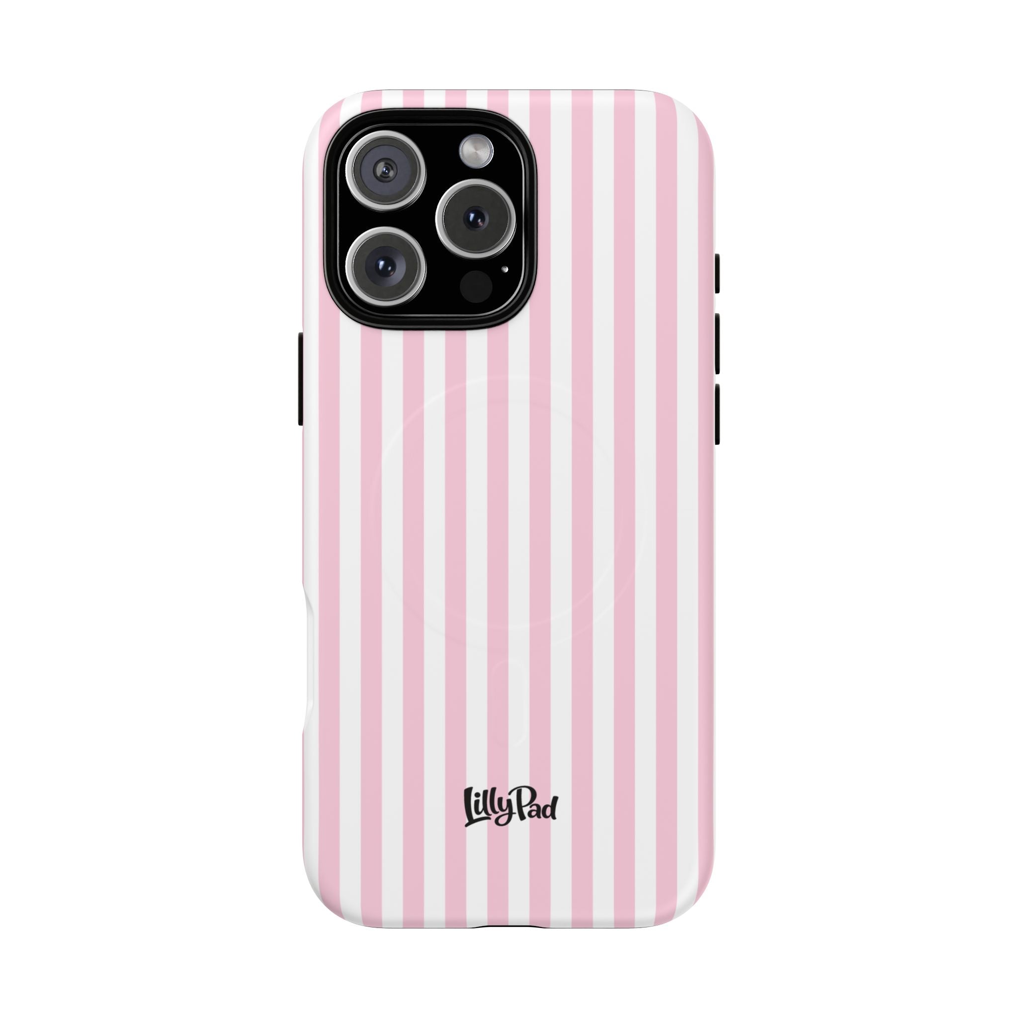 Pink Vertical Stripe phone case | Tough Magnetic Case