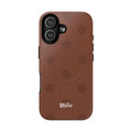Brown Polka Dot Tough Magnetic Case | Phone Case
