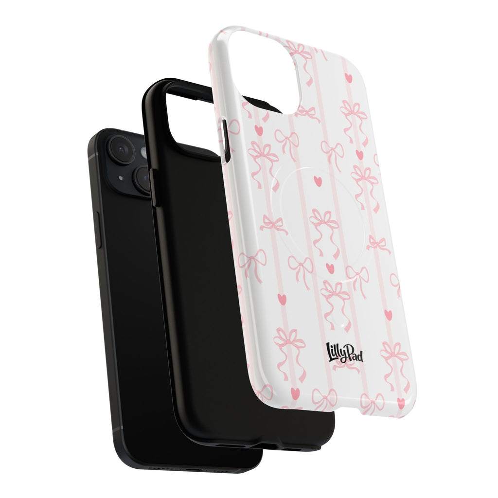 Pink Ribbon Pattern Phone Case | Tough Magnetic Case