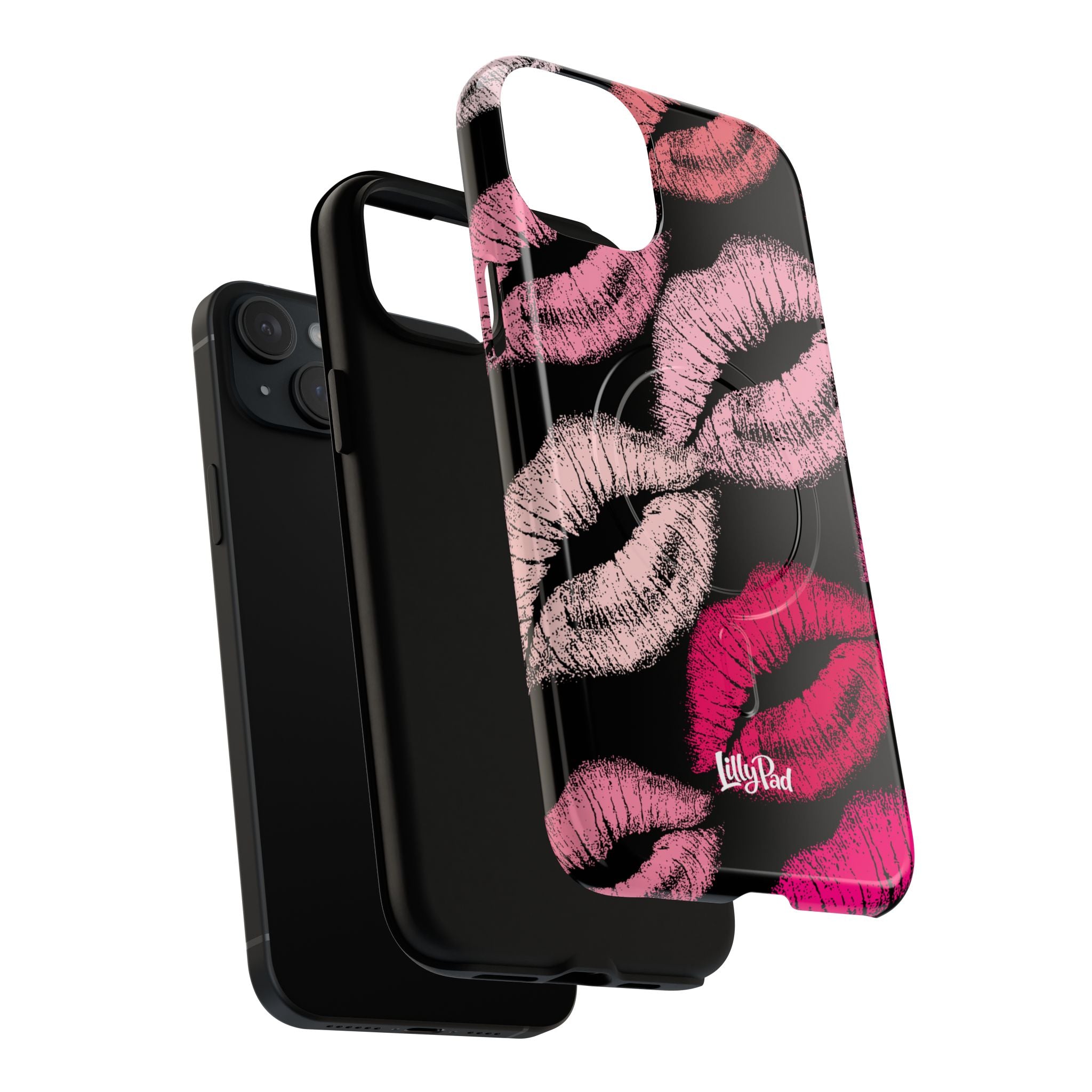 Pink Lipstick Kiss Phone Case Tough Magnetic Case | Lip Print iPhone Cover
