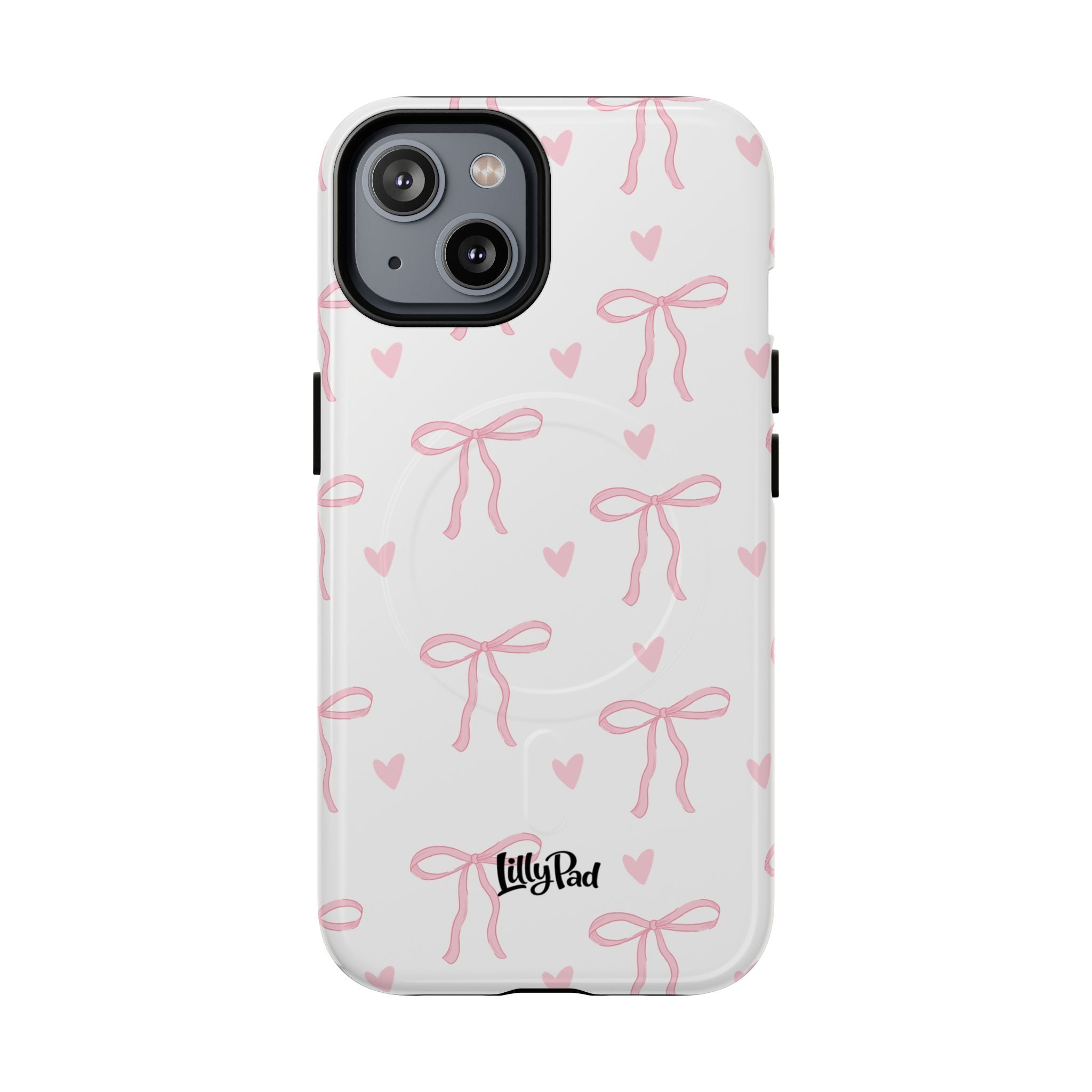 Pink Bow Pattern Phone Case | Tough Magnetic Case
