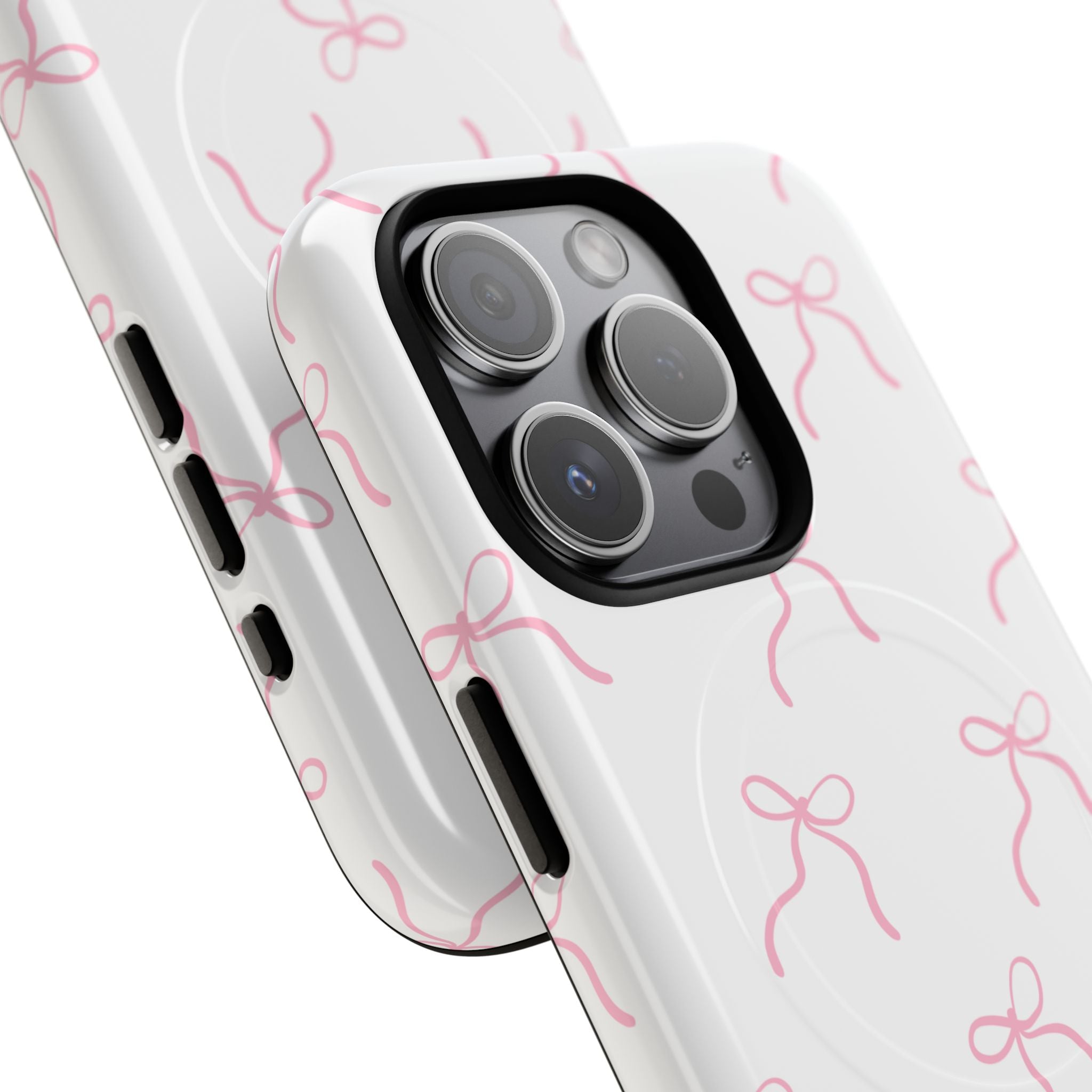 Pink Bow Pattern Phone Case | Tough Magnetic Case