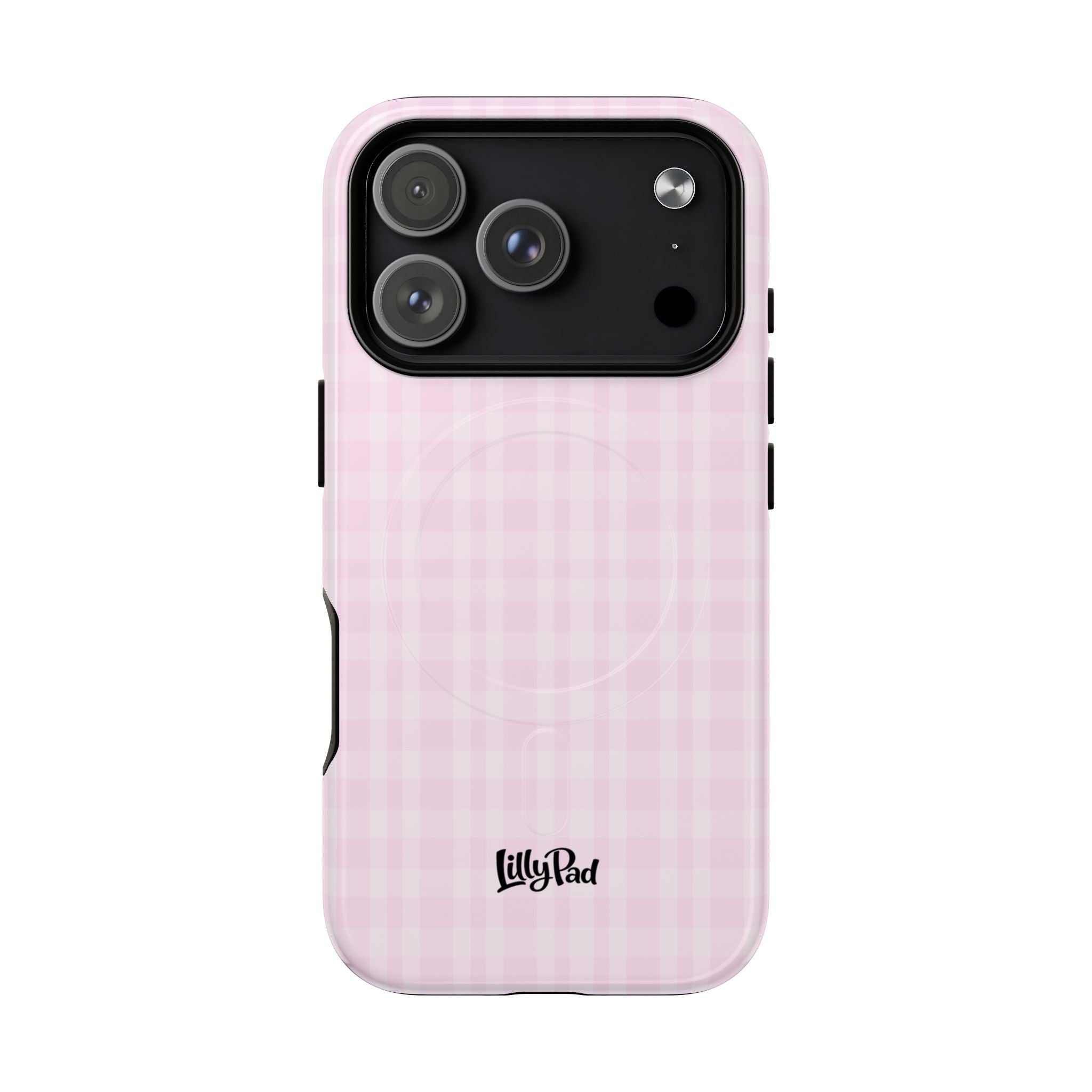 Pink Gingham Phone Case | Tough Magnetic Case