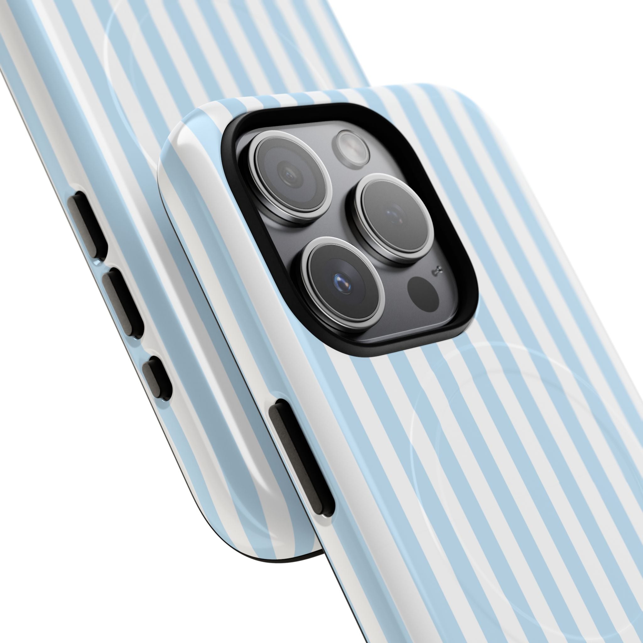 Blue Striped Pattern Phone Case | Tough Magnetic Case