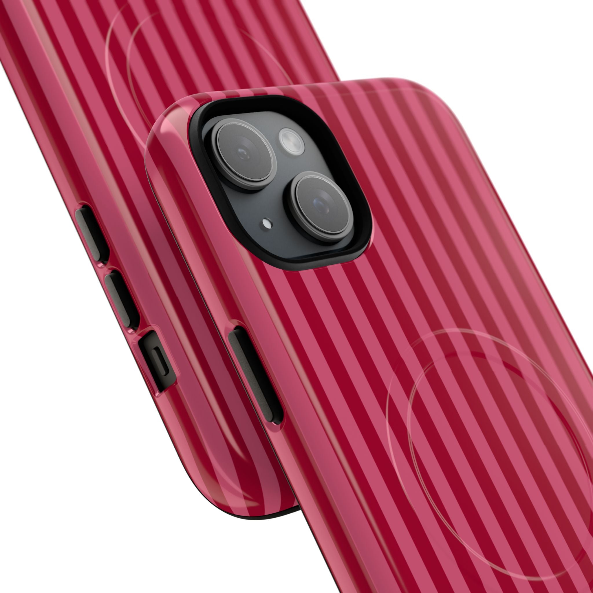 Red Vertical Stripe Phone Case | Tough Magnetic Case