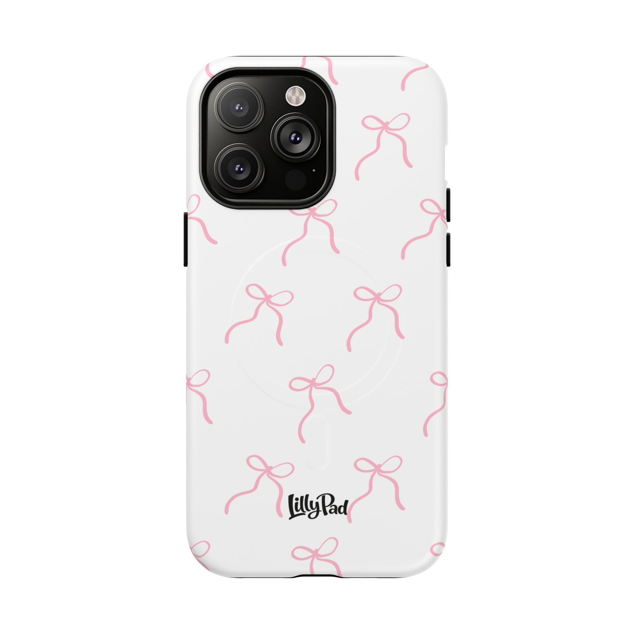 Pink Bow Pattern Phone Case | Tough Magnetic Case