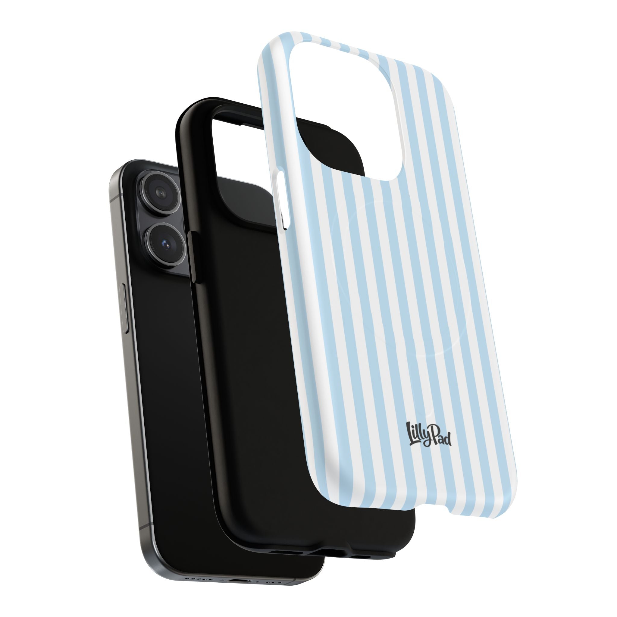 Blue Striped Pattern Phone Case | Tough Magnetic Case