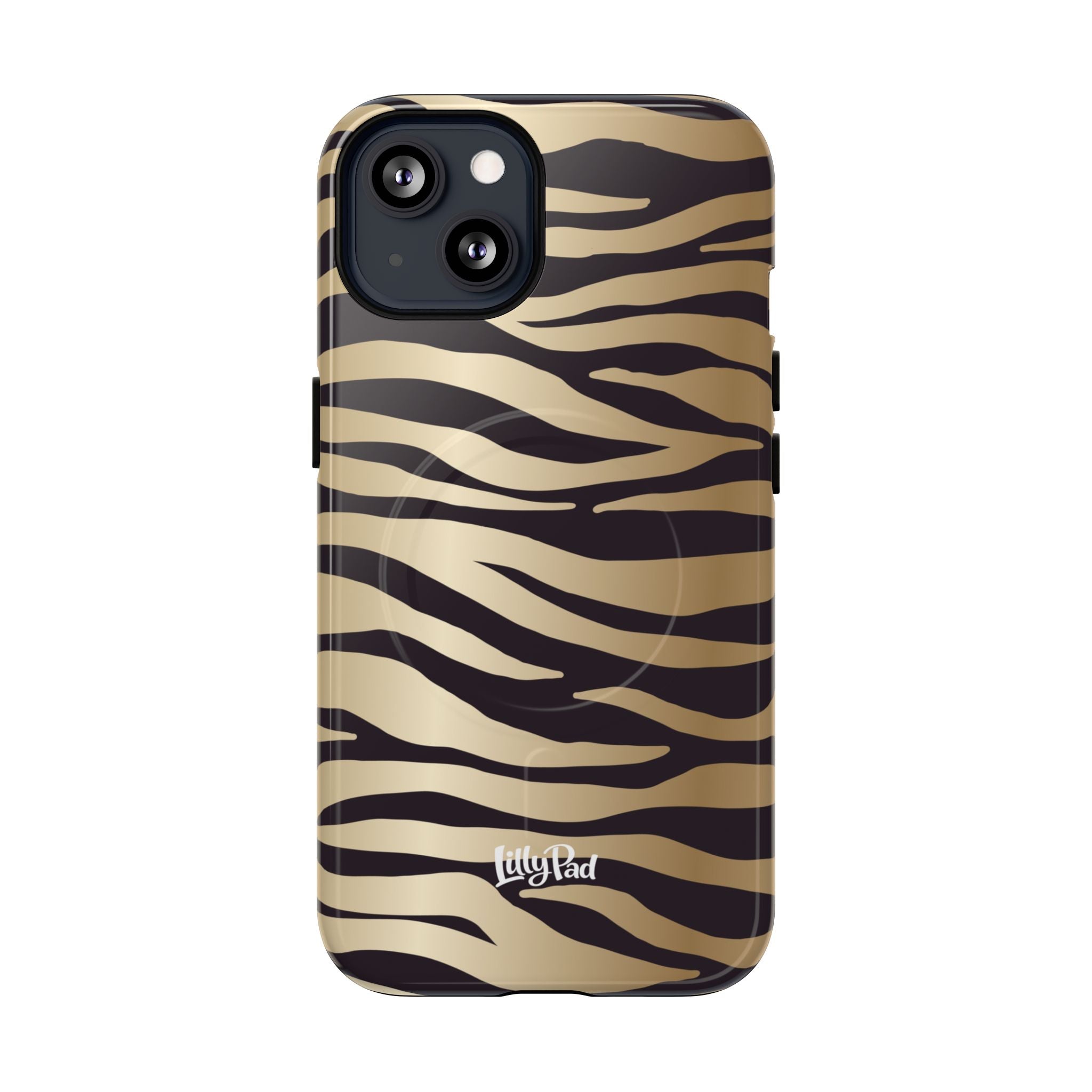 Gold Zebra Stripe Phone Case | Tough Magnetic Case