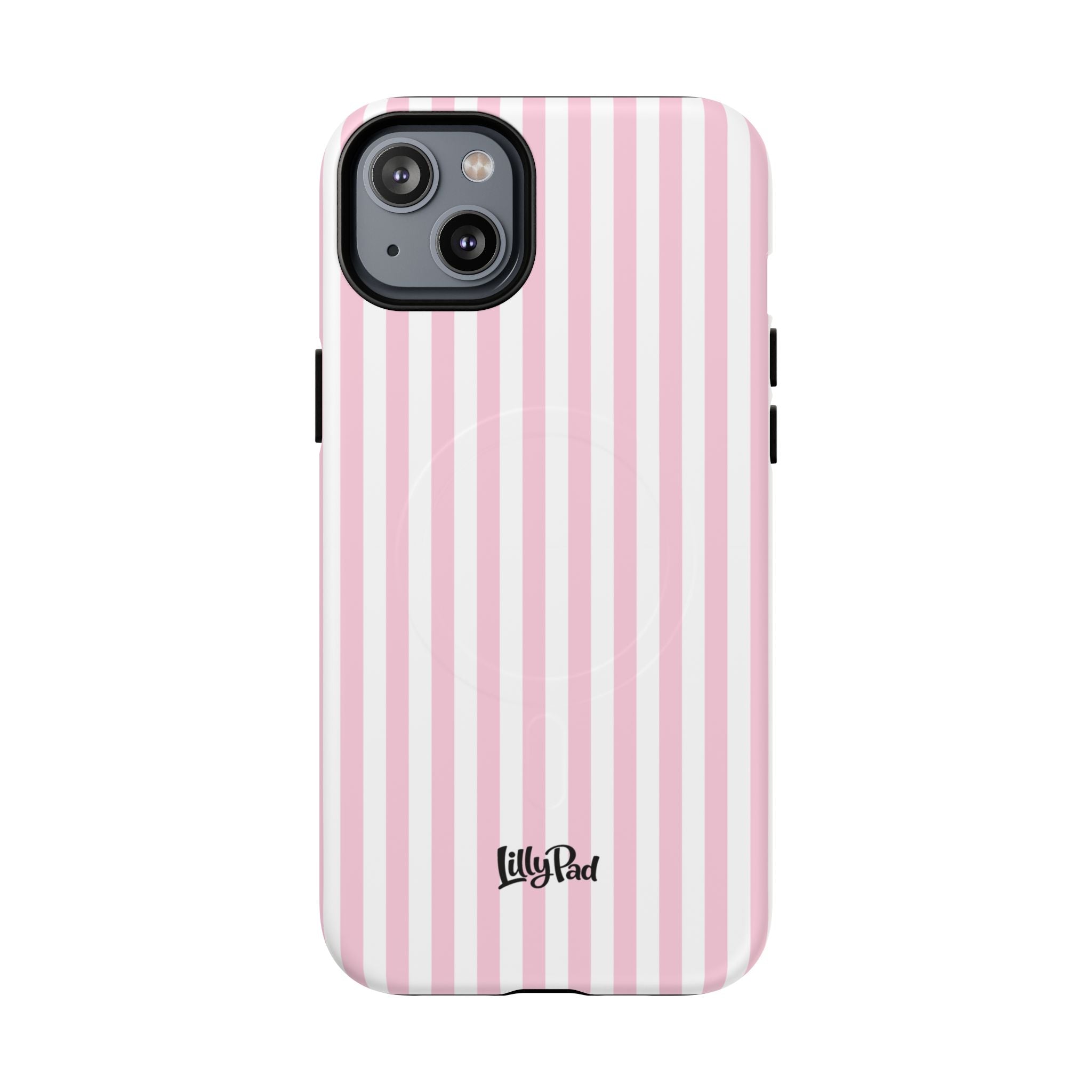 Pink Vertical Stripe phone case | Tough Magnetic Case